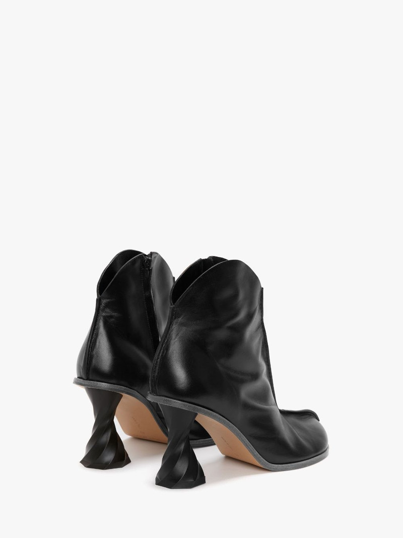 TWISTED HEEL ANKLE BOOTS 3