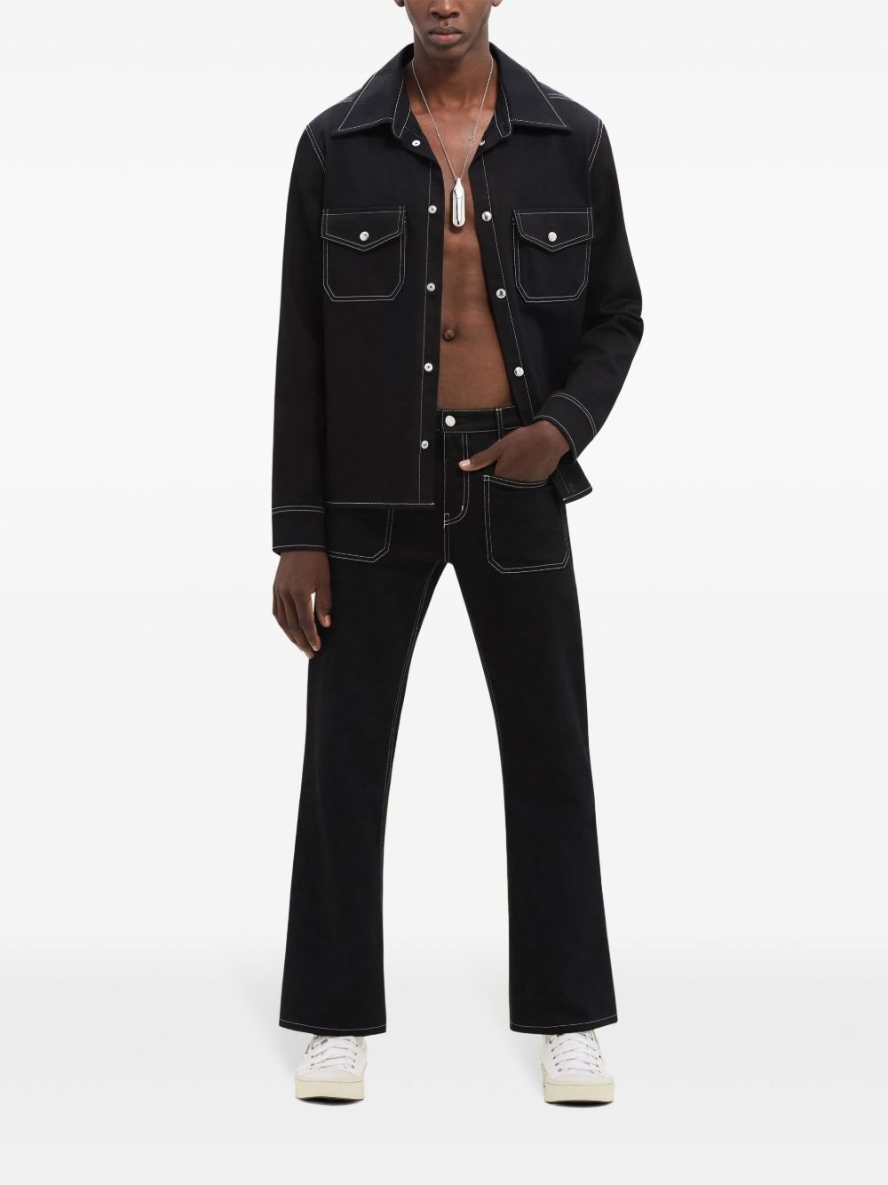 low-rise bootcut jeans - 2