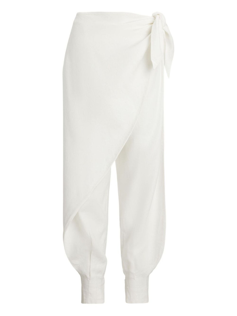 wrap-effect trousers 1