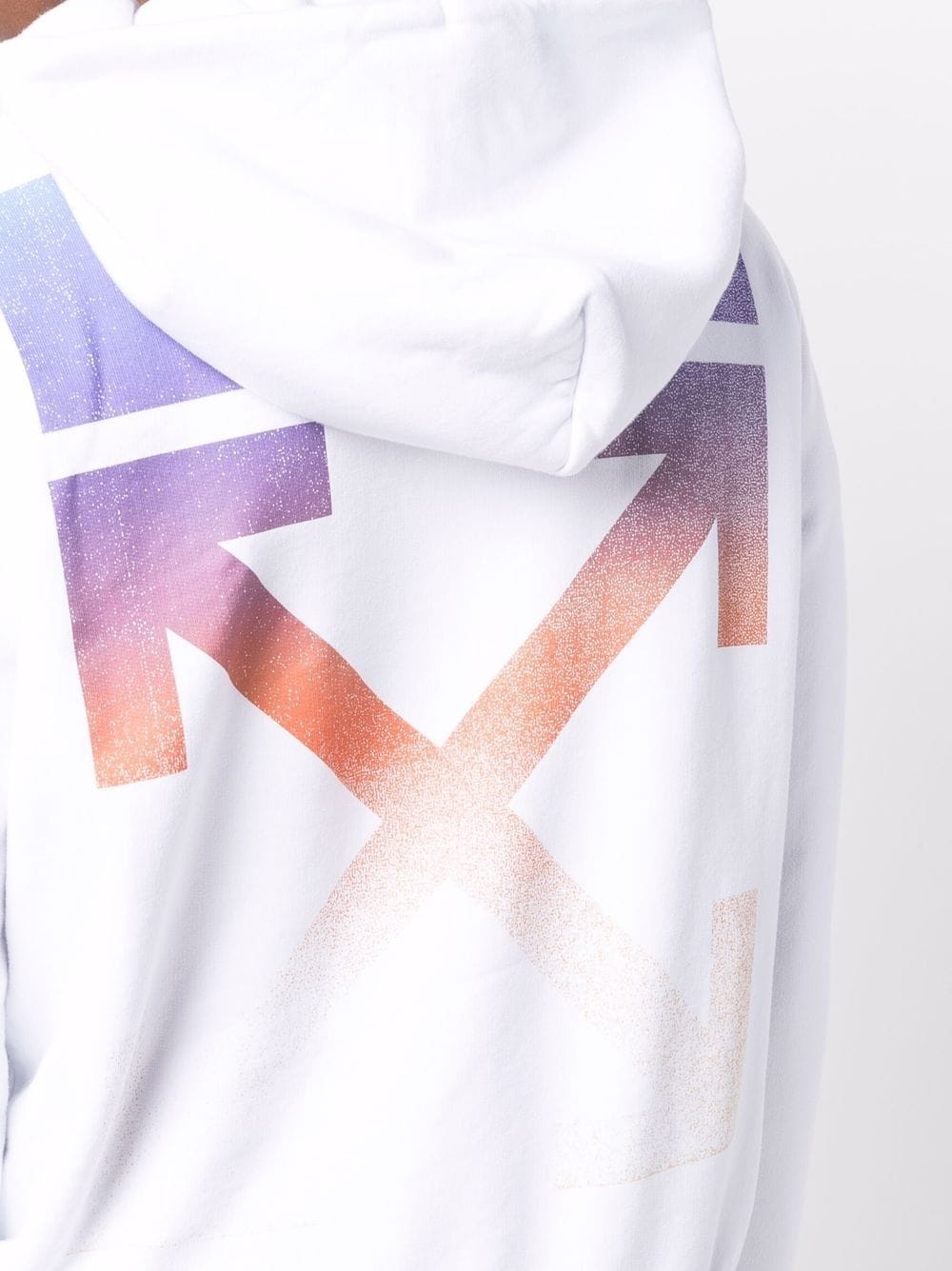 Arrows-motif long-sleeve hoodie - 5