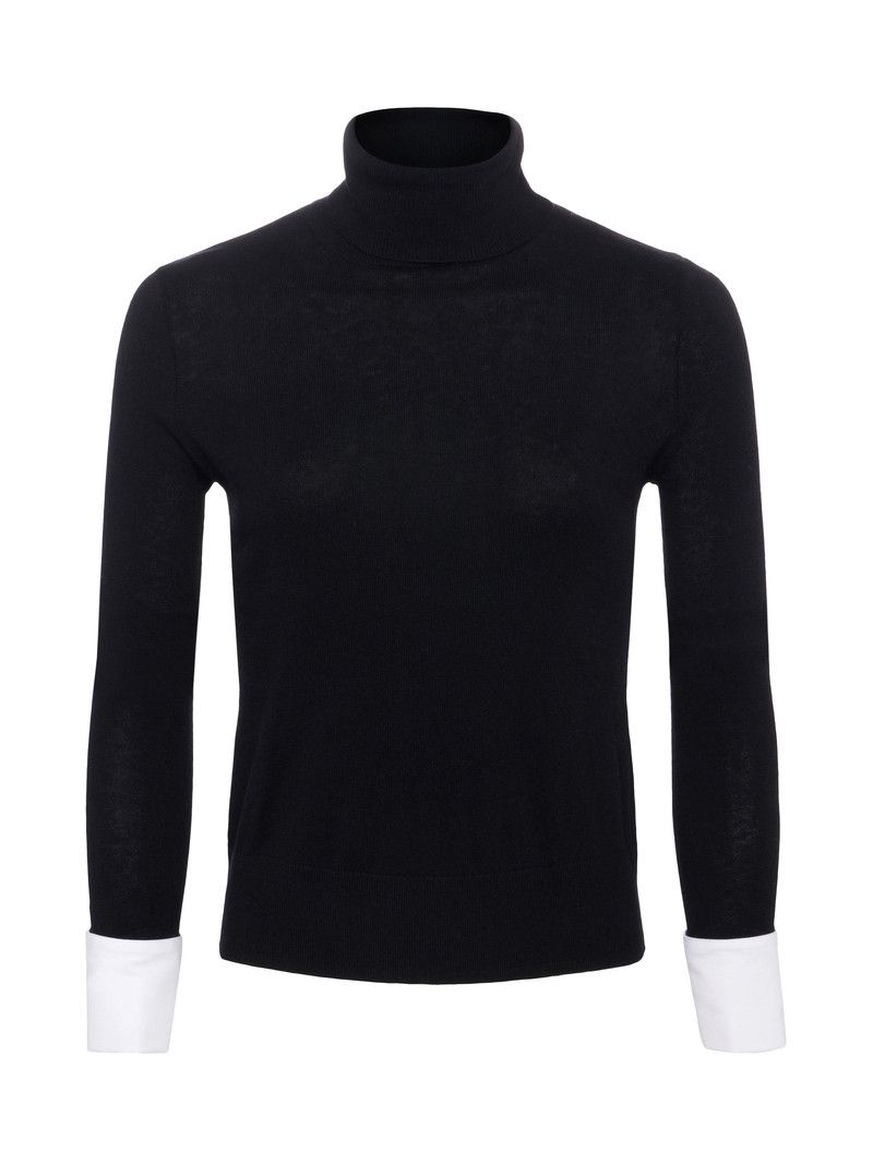 Flora Poplin Cuff Turtleneck 9
