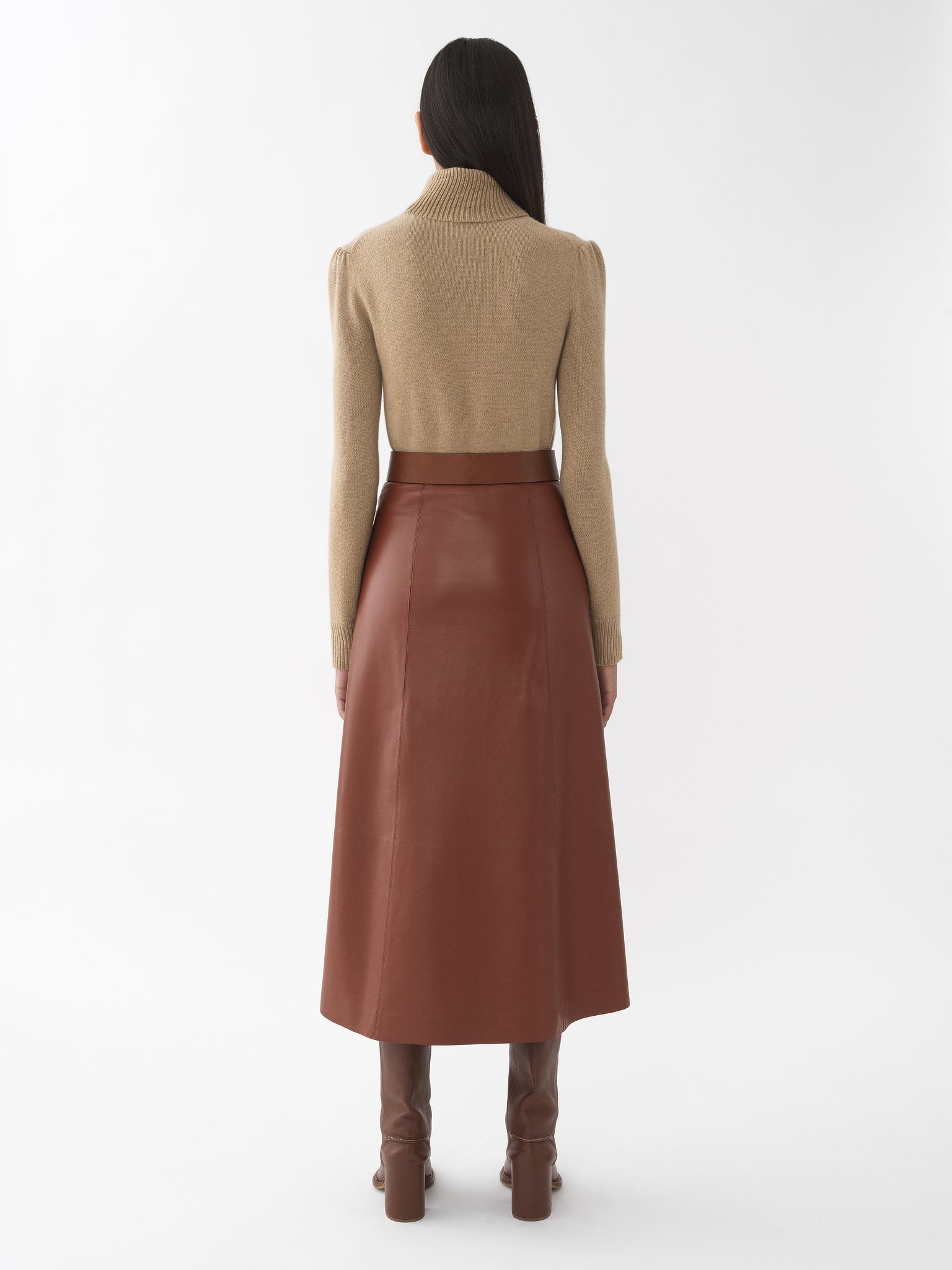 FITTED HIGH-NECK SWEATER - 5