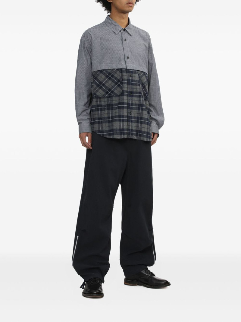Comme des Garçons Homme panelled shirt outlook
