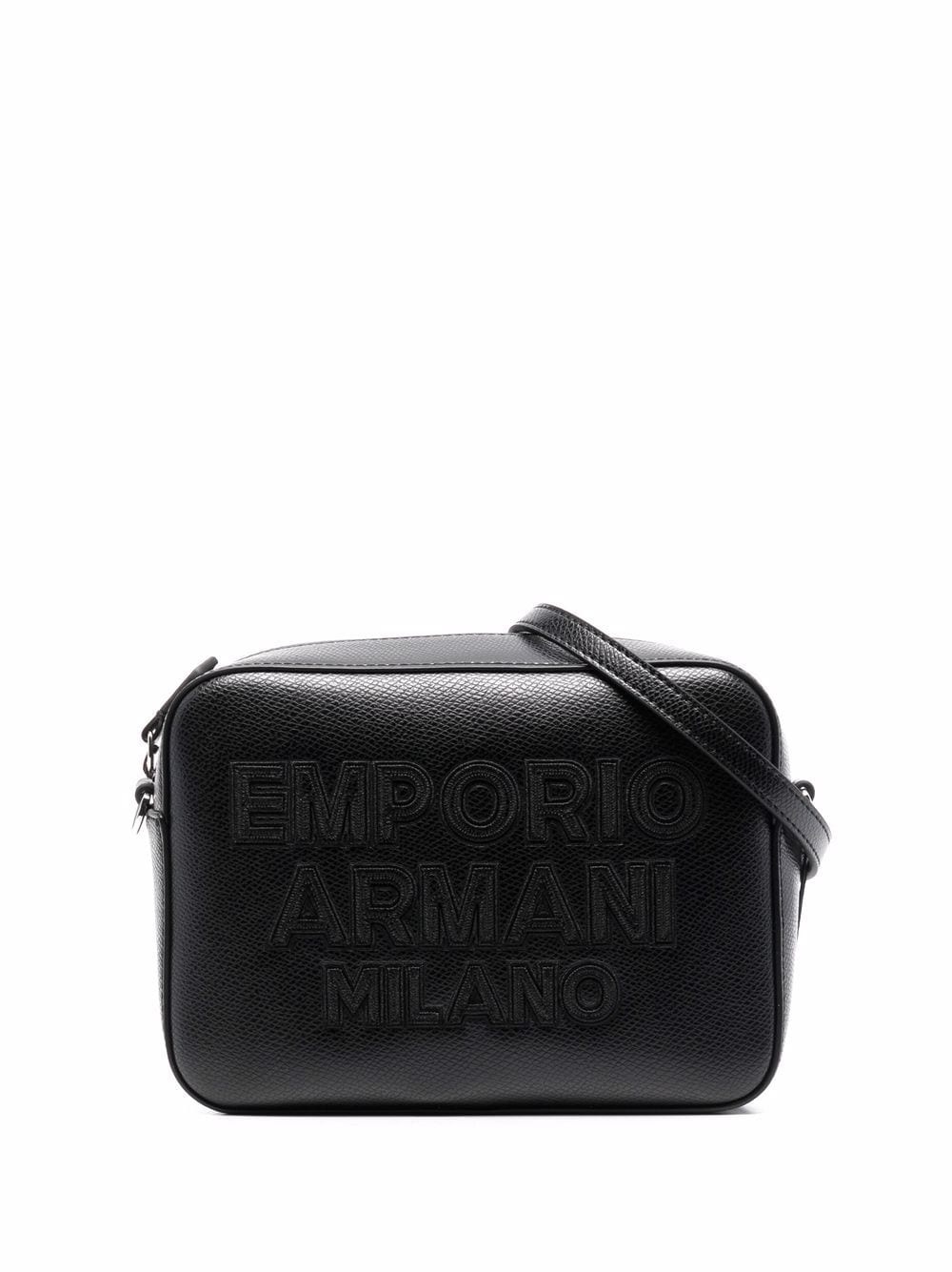 embossed-logo crossbody bag - 1