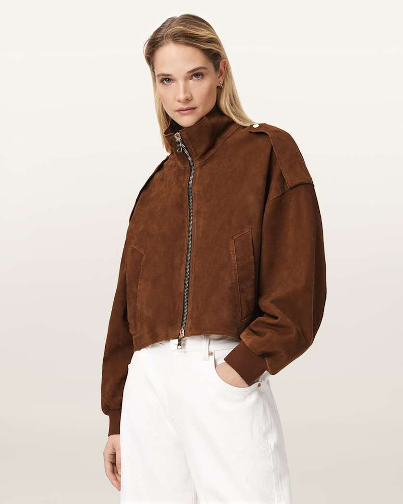 ALLSAINTS LOWDEN SUEDE JACKET outlook