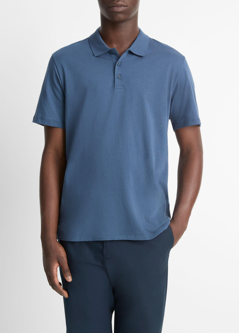 Pima Cotton Short-Sleeve Polo Shirt 1