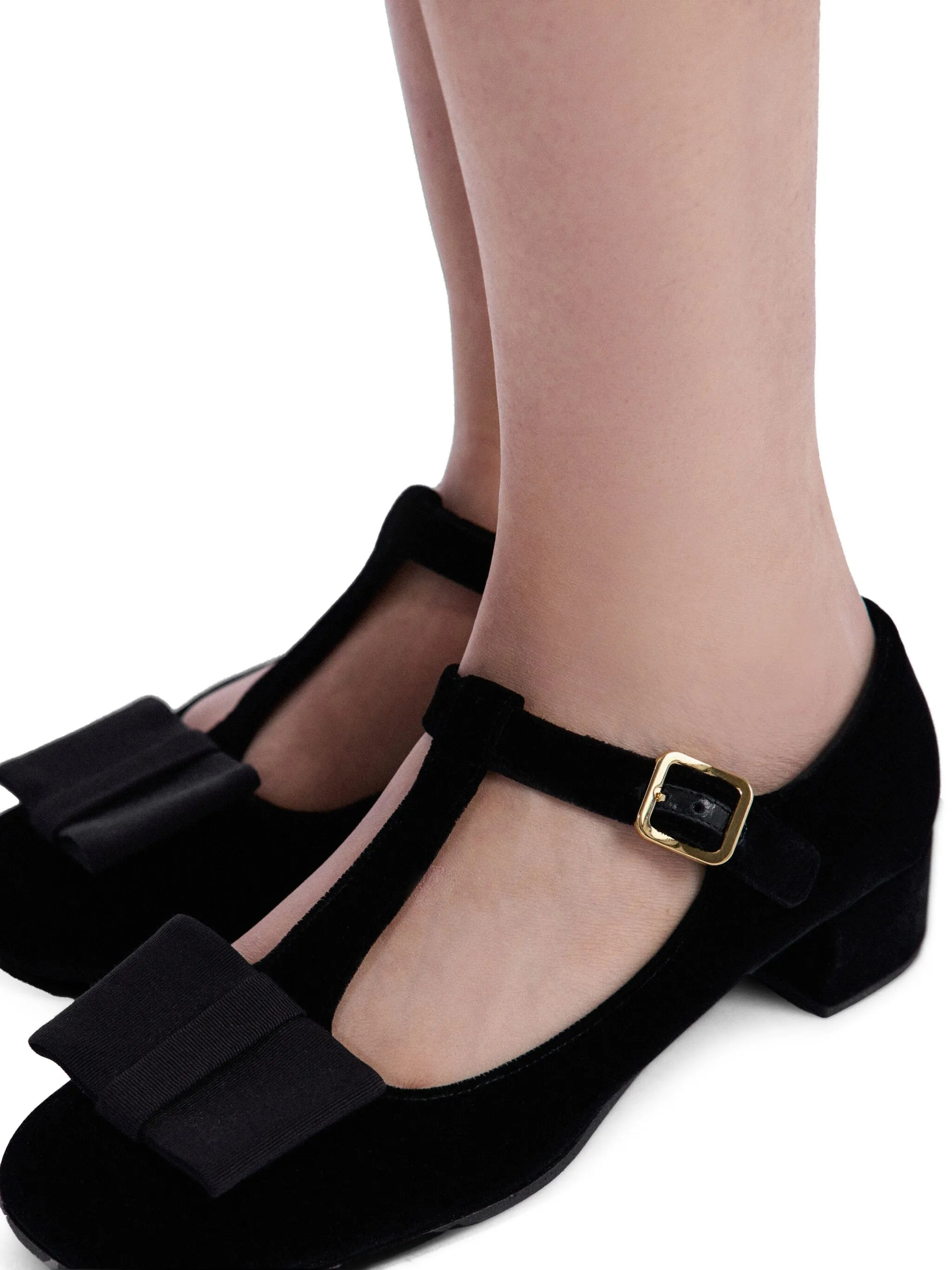 35mm velvet pumps - 7
