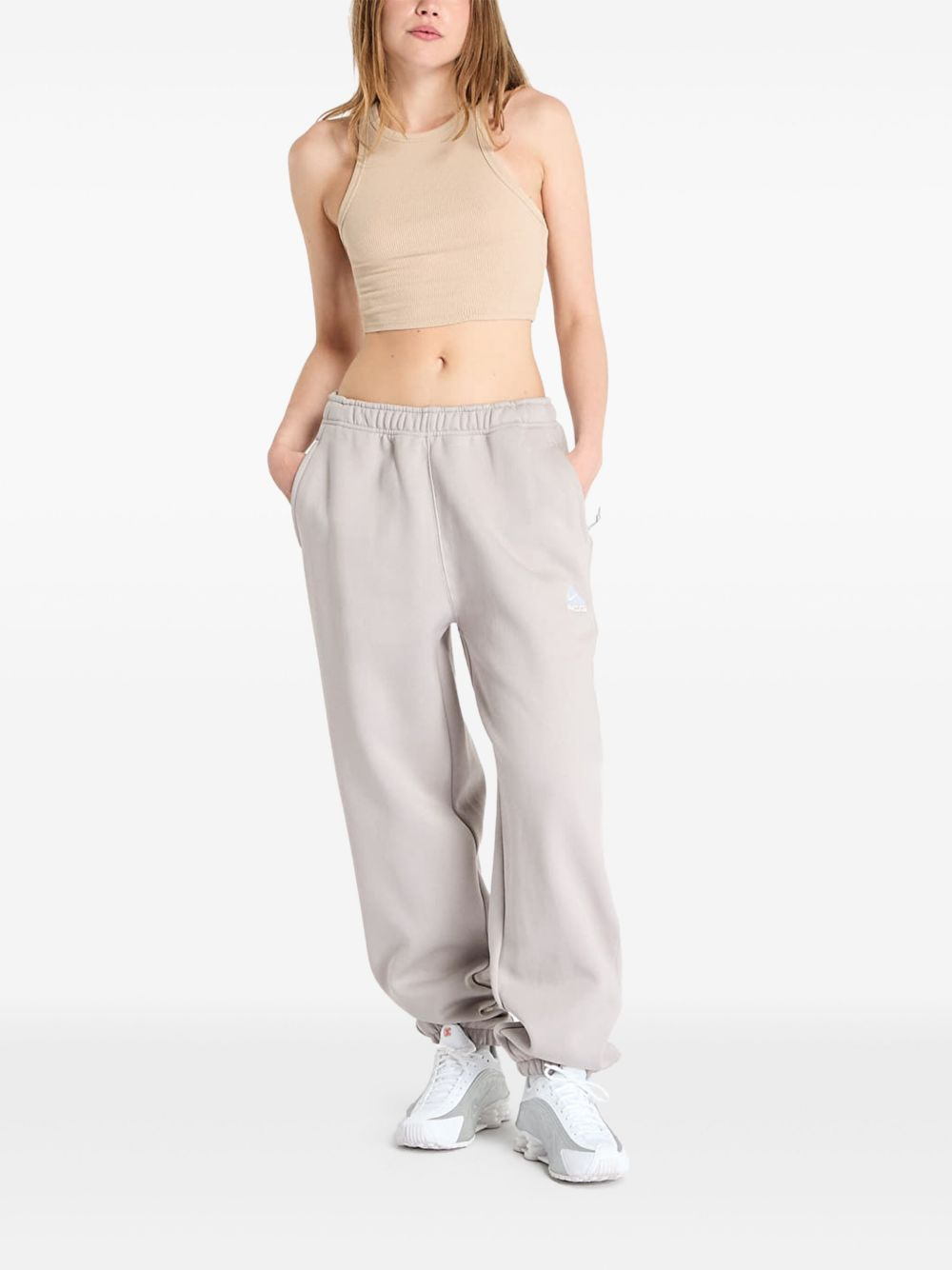 ACG Lungs logo-embroidered fleece track pants - 3