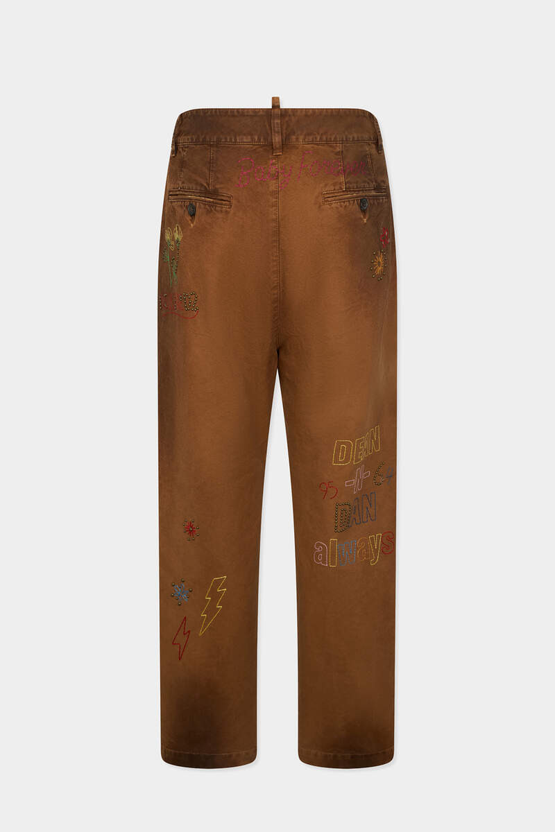 DSQUARED2 HANDMADE SCRIBBLES STRAIGHT PANT outlook