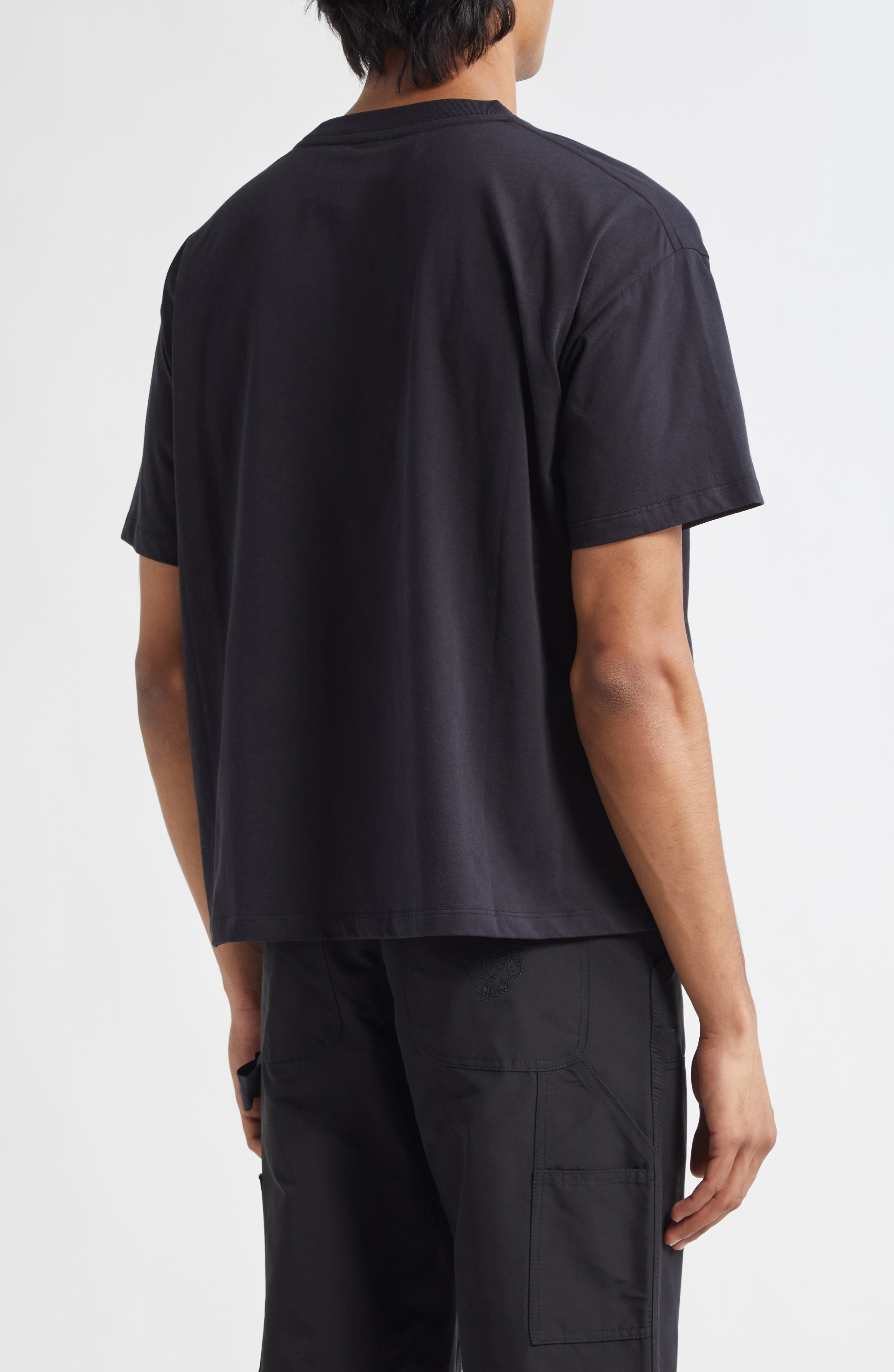 Sky High Farm Workwear Gender Inclusive Perennial Strawberry Moon Patch T-Shirt in Black at Nordstro - 2