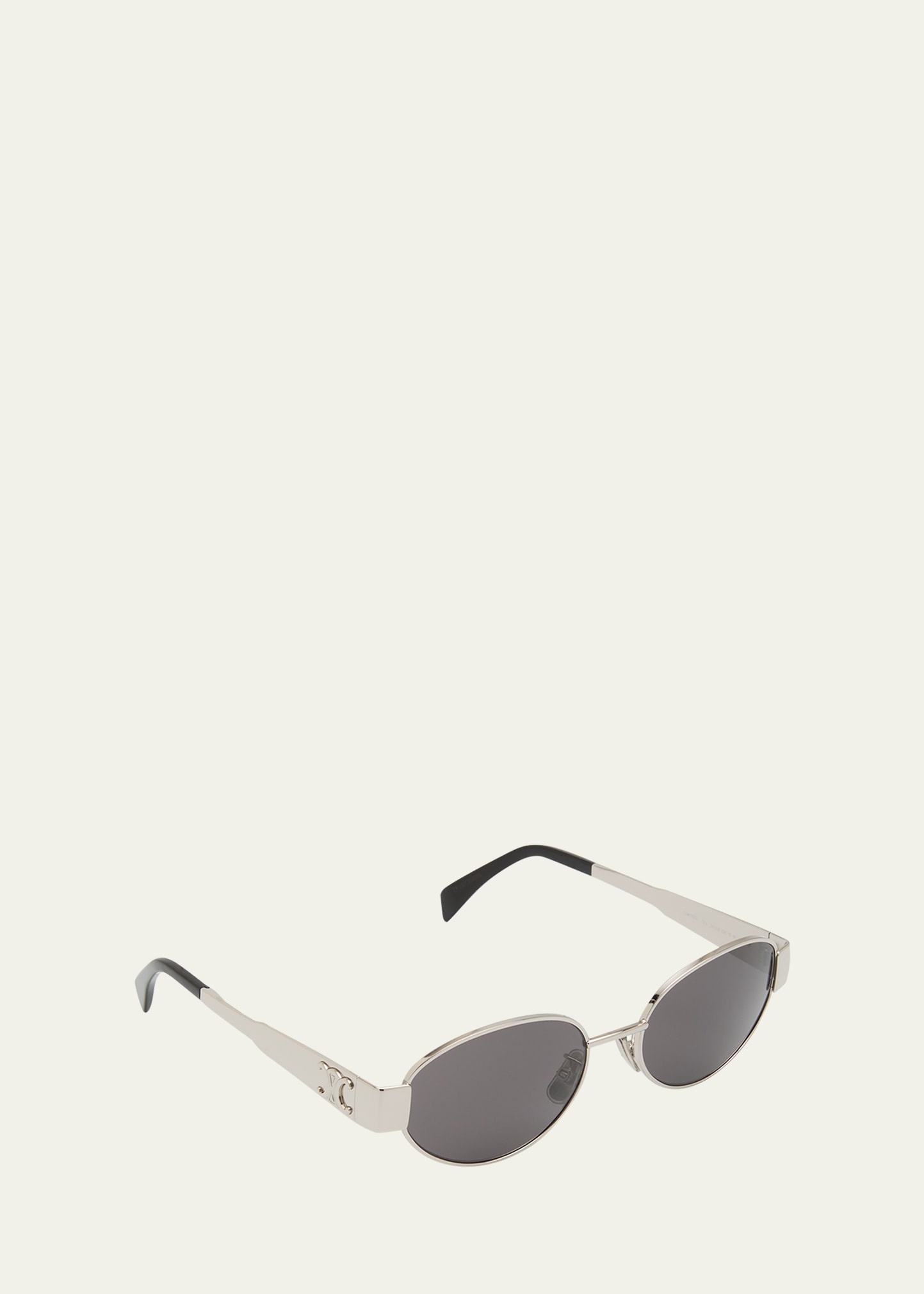 Men's Triomphe Metal Oval Sunglasses - 2
