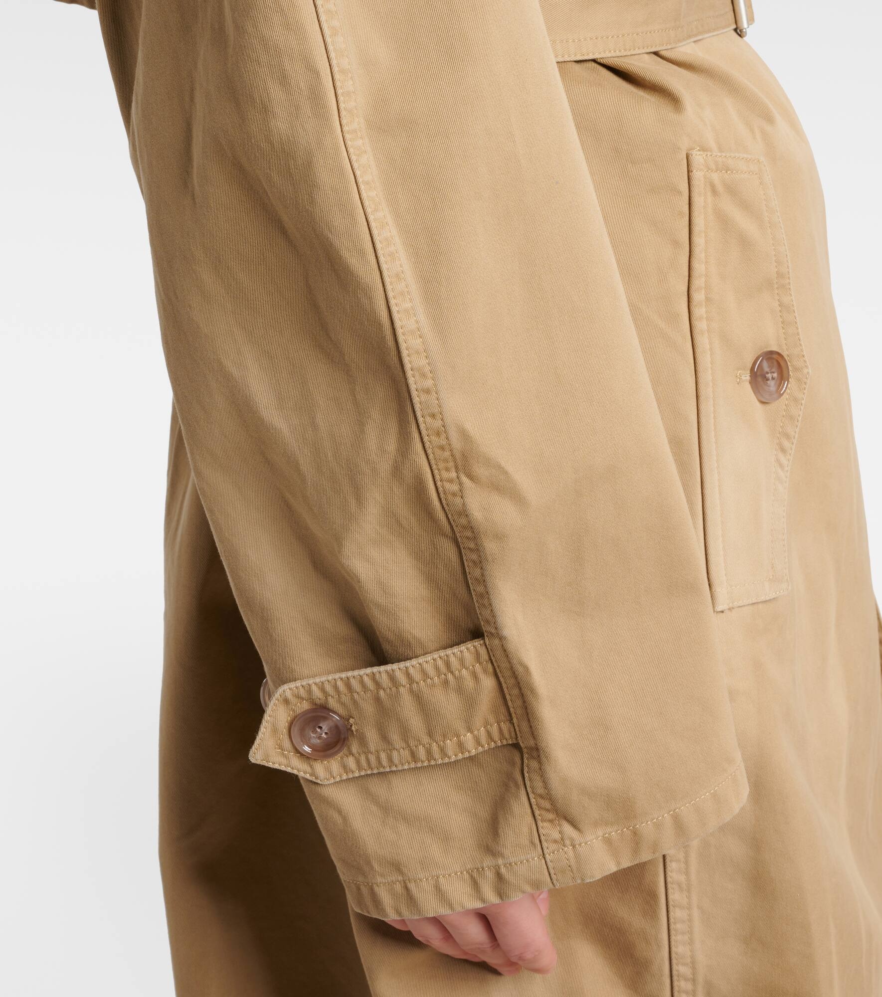 Cotton twill trench coat - 5
