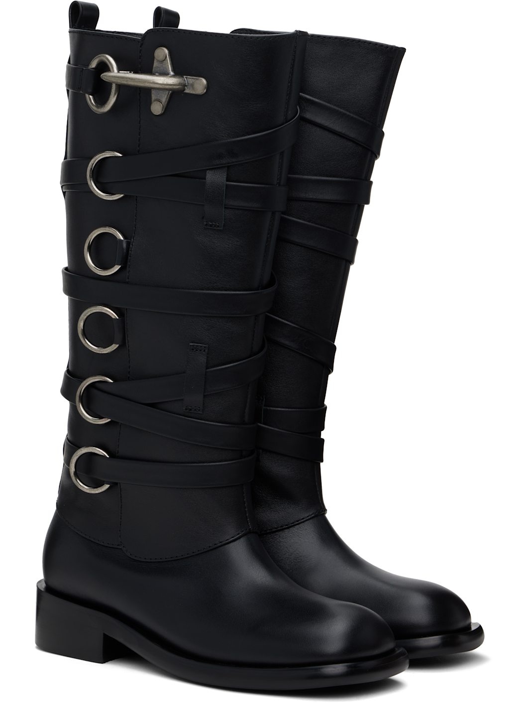 Black Harness Boots - 4