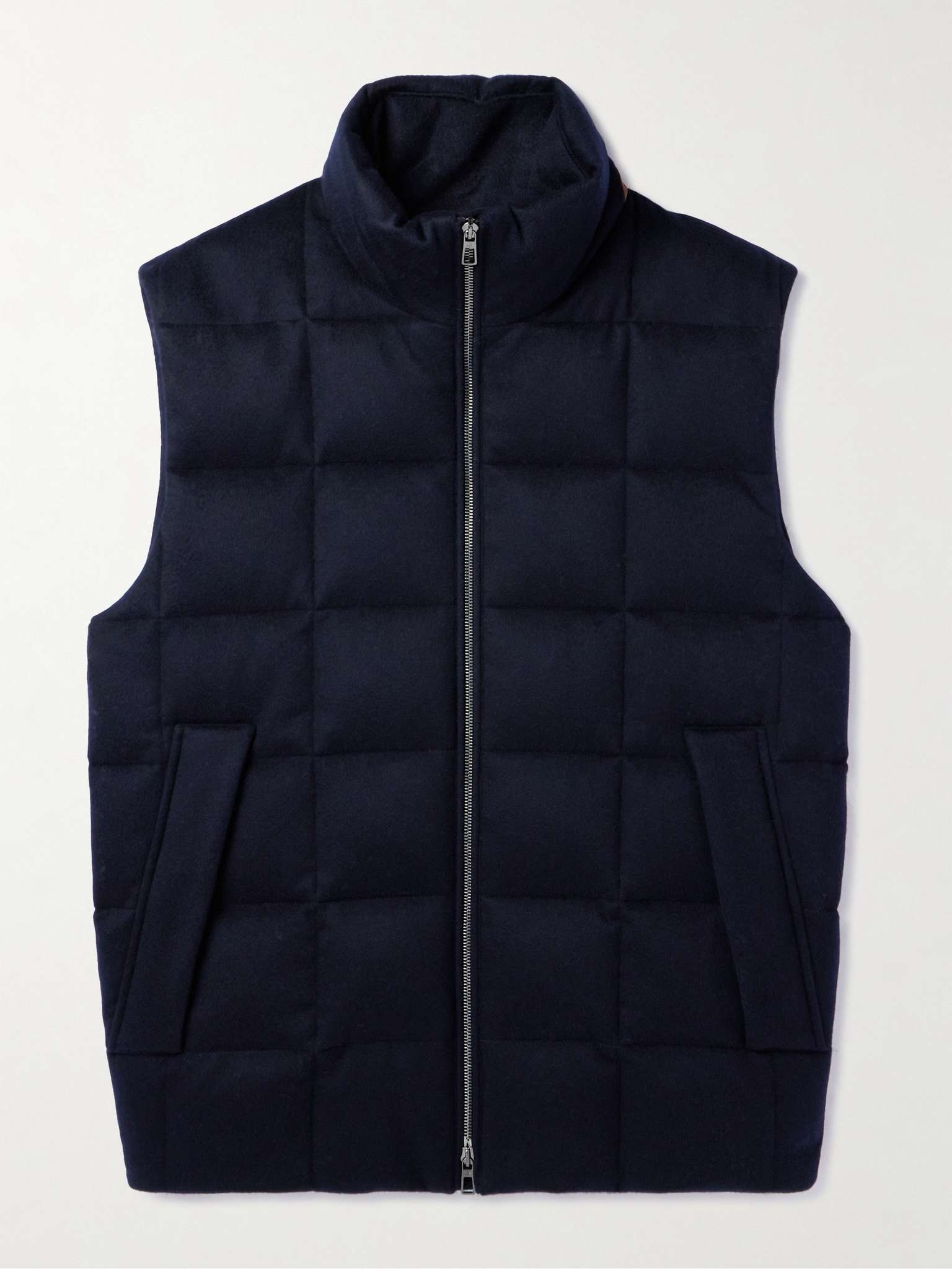 Tuul Suede-Trimmed Quilted Storm System® Cashmere Down Gilet - 1