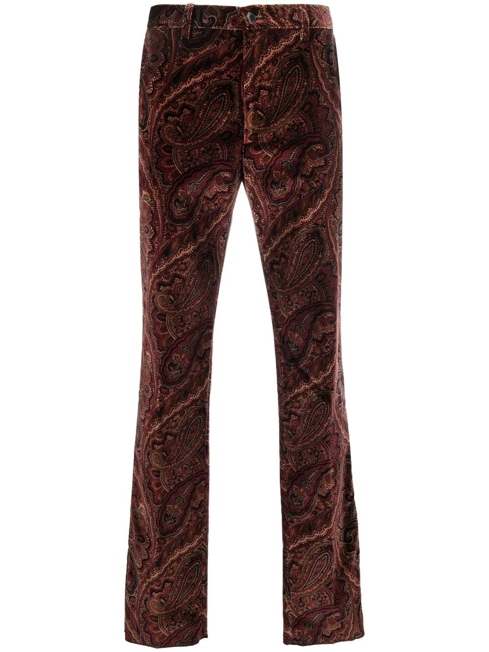 paisley print skinny trousers - 1