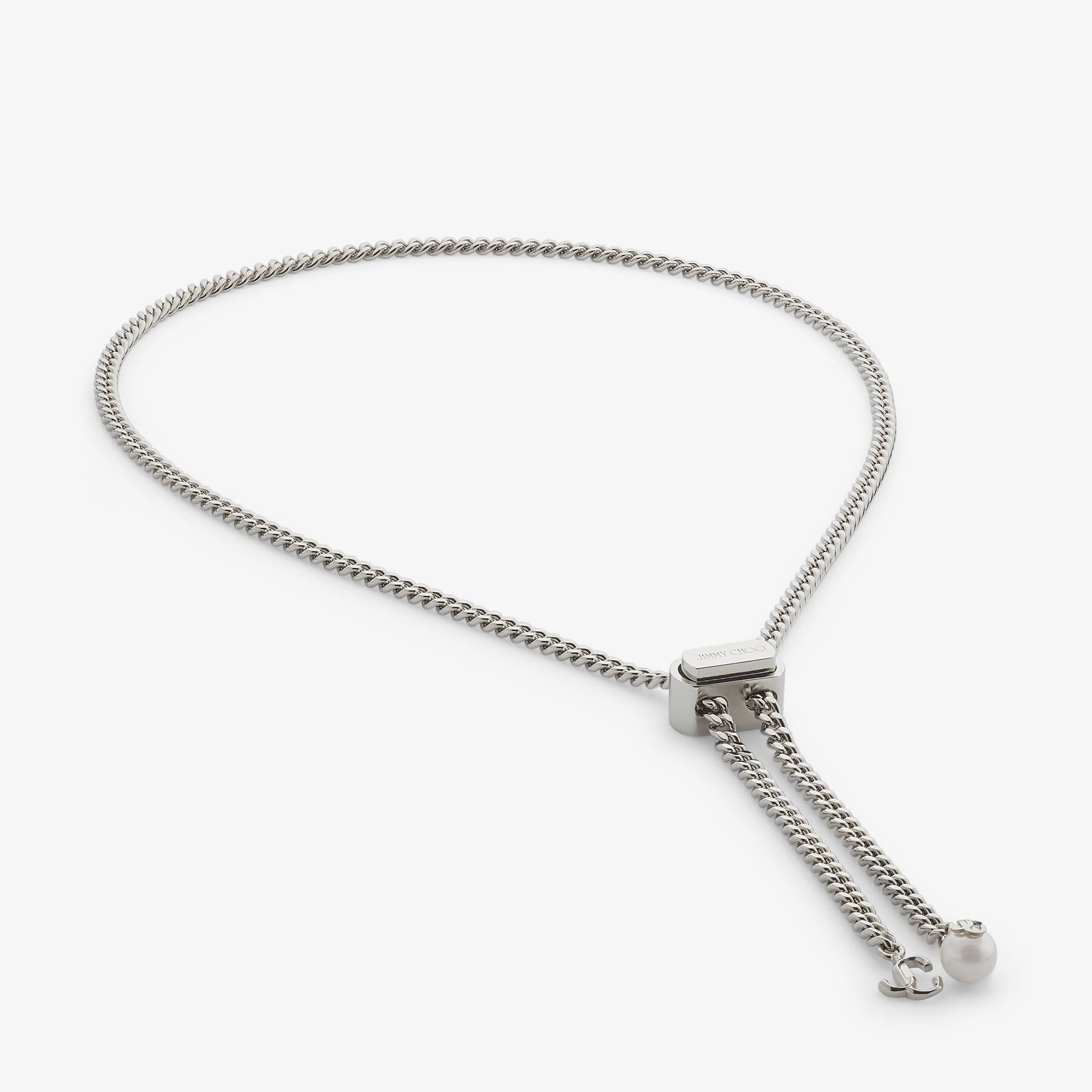 Bon Bon Necklace
Silver-Finish Metal Necklace with Pearl and JC Charm - 3