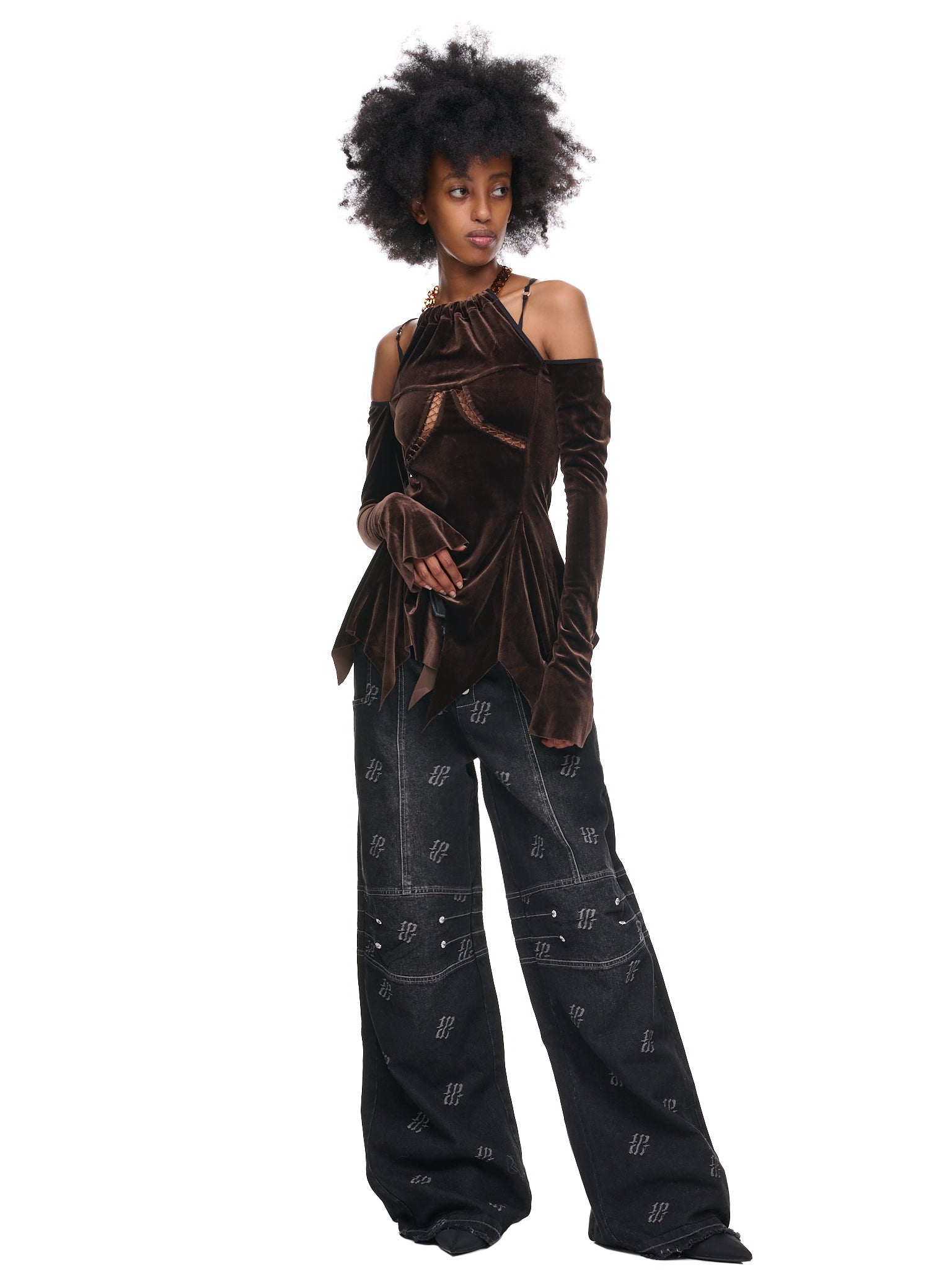 Velvet Draping Top - 6