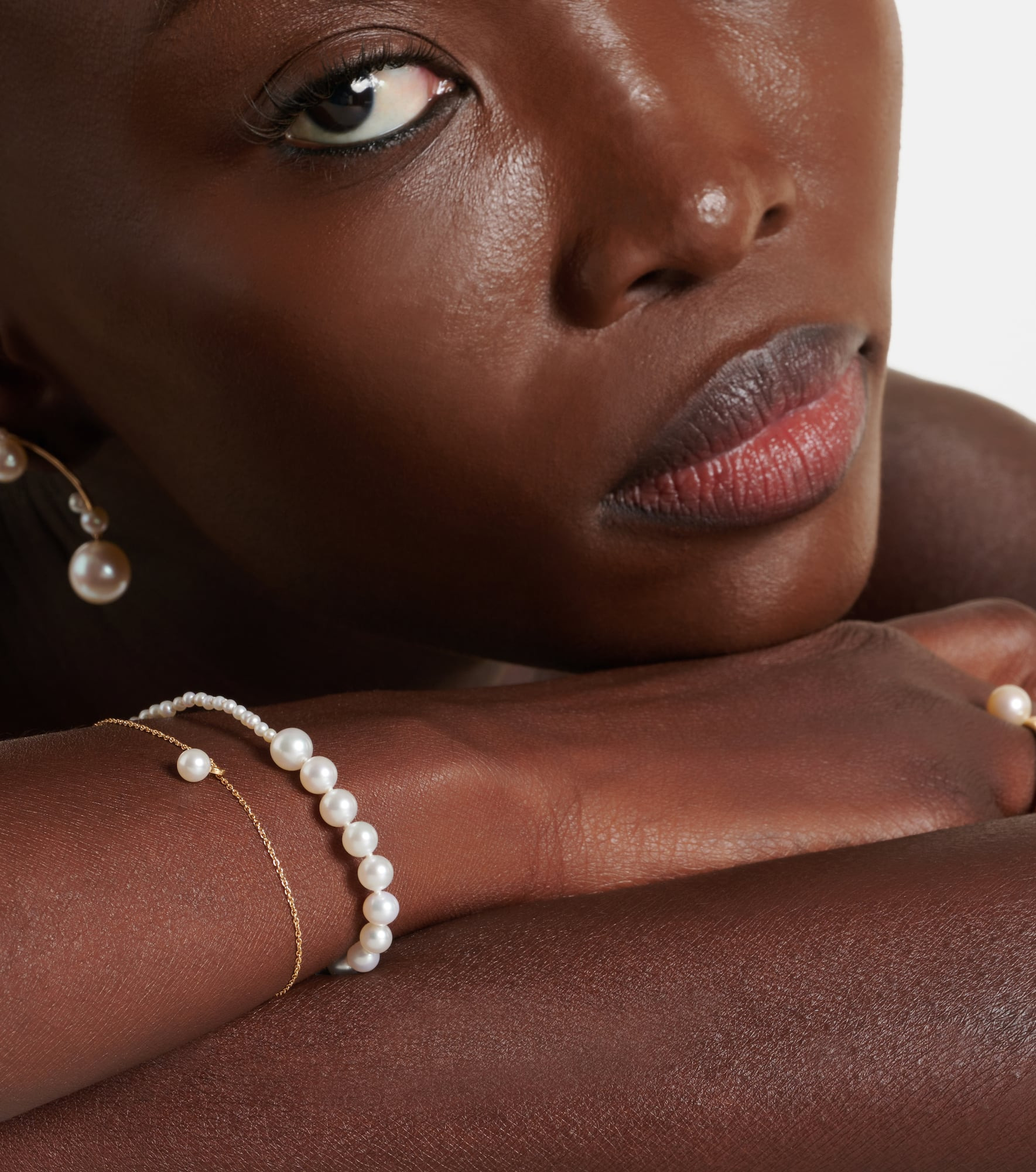 Petite Peggy 14kt gold and pearl bracelet - 3
