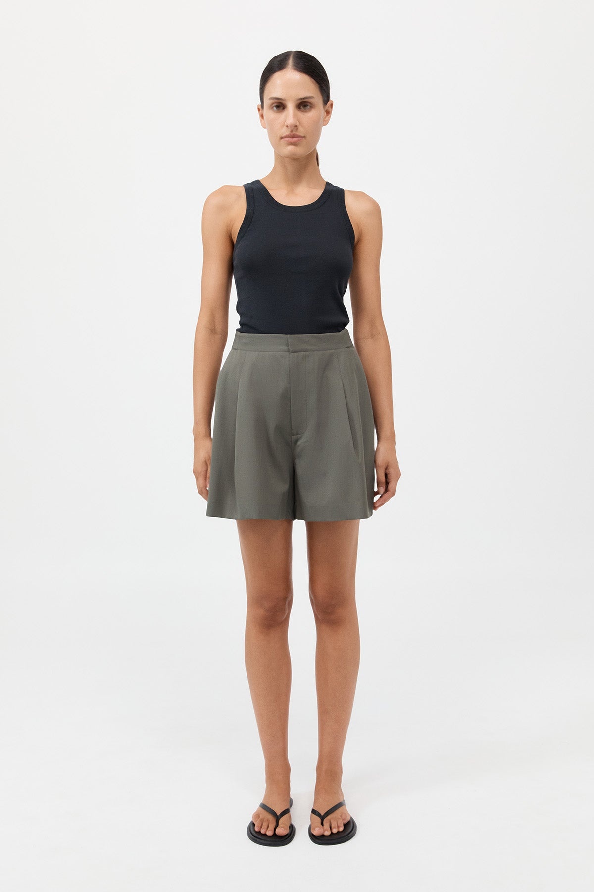 Adjustable Shorts - Smokey Olive - 2
