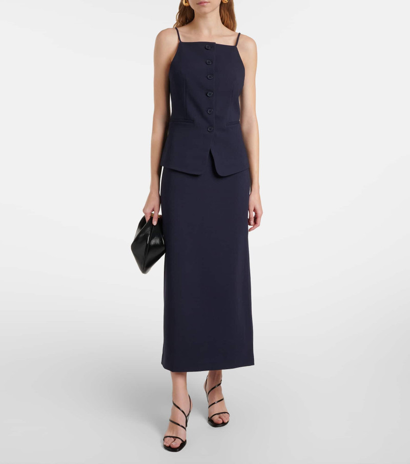 STAUD Una crêpe top outlook