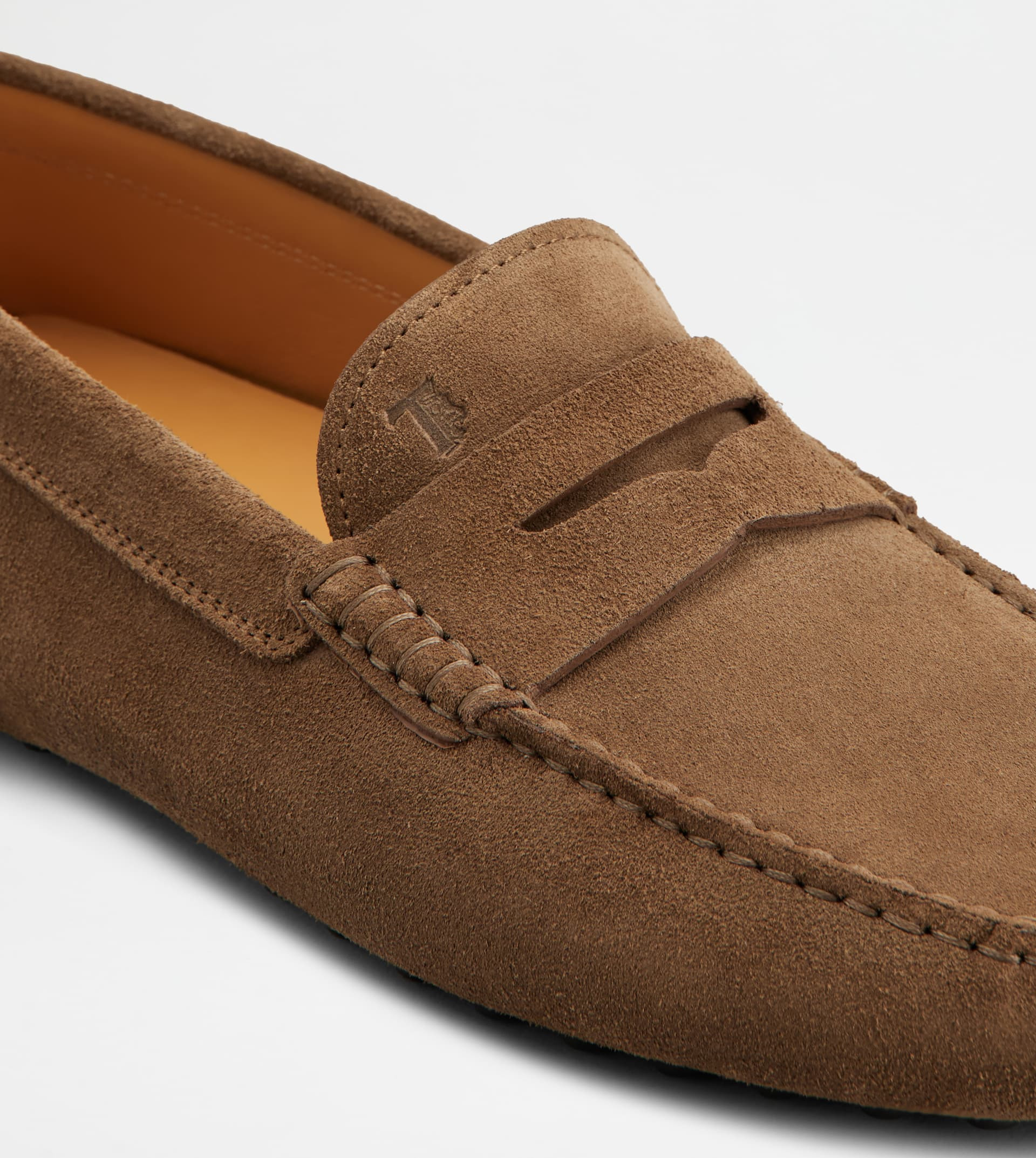 GOMMINO DRIVING SHOES IN SUEDE - BROWN - 6
