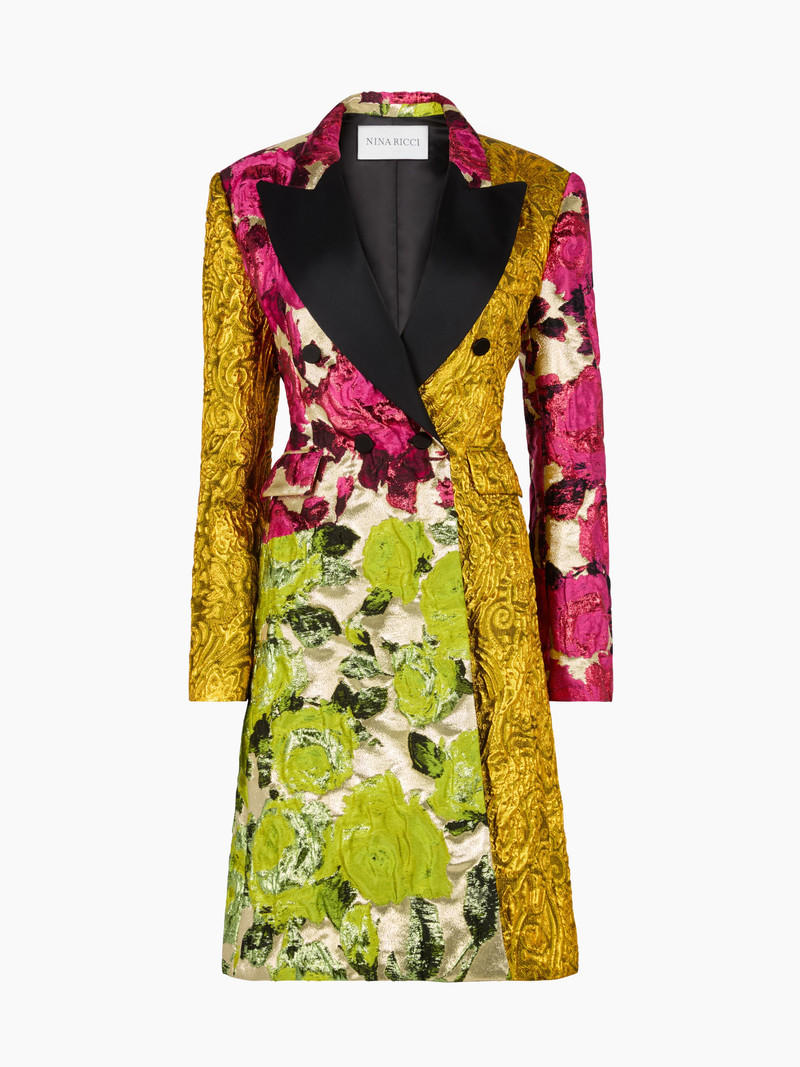 Patchwork Jacquard Frock Coat 5
