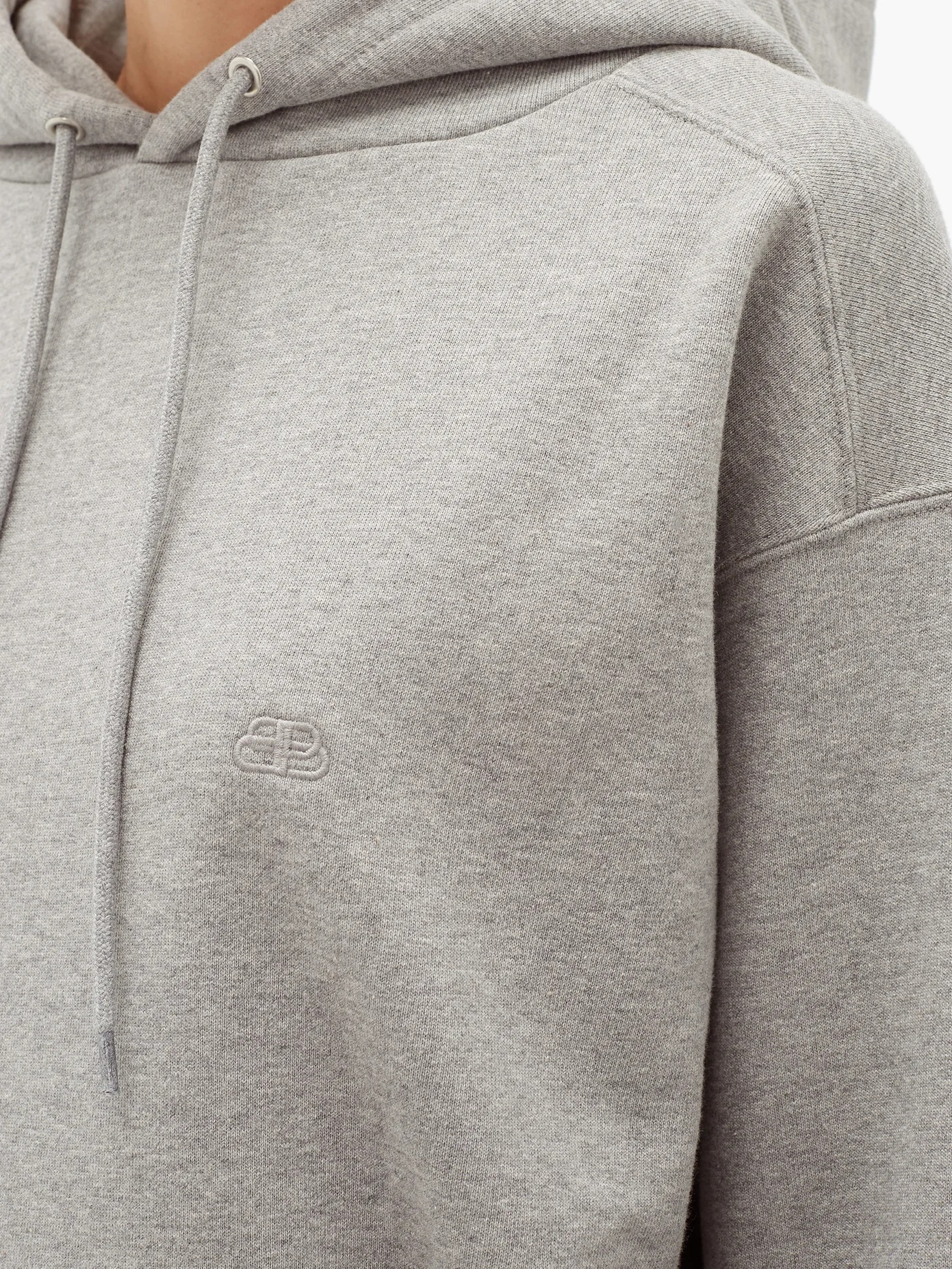 Logo-embroidered cotton-jersey hooded sweatshirt - 3