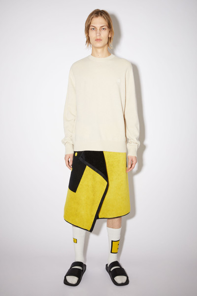 Acne Studios Crew neck sweater - Cream beige outlook