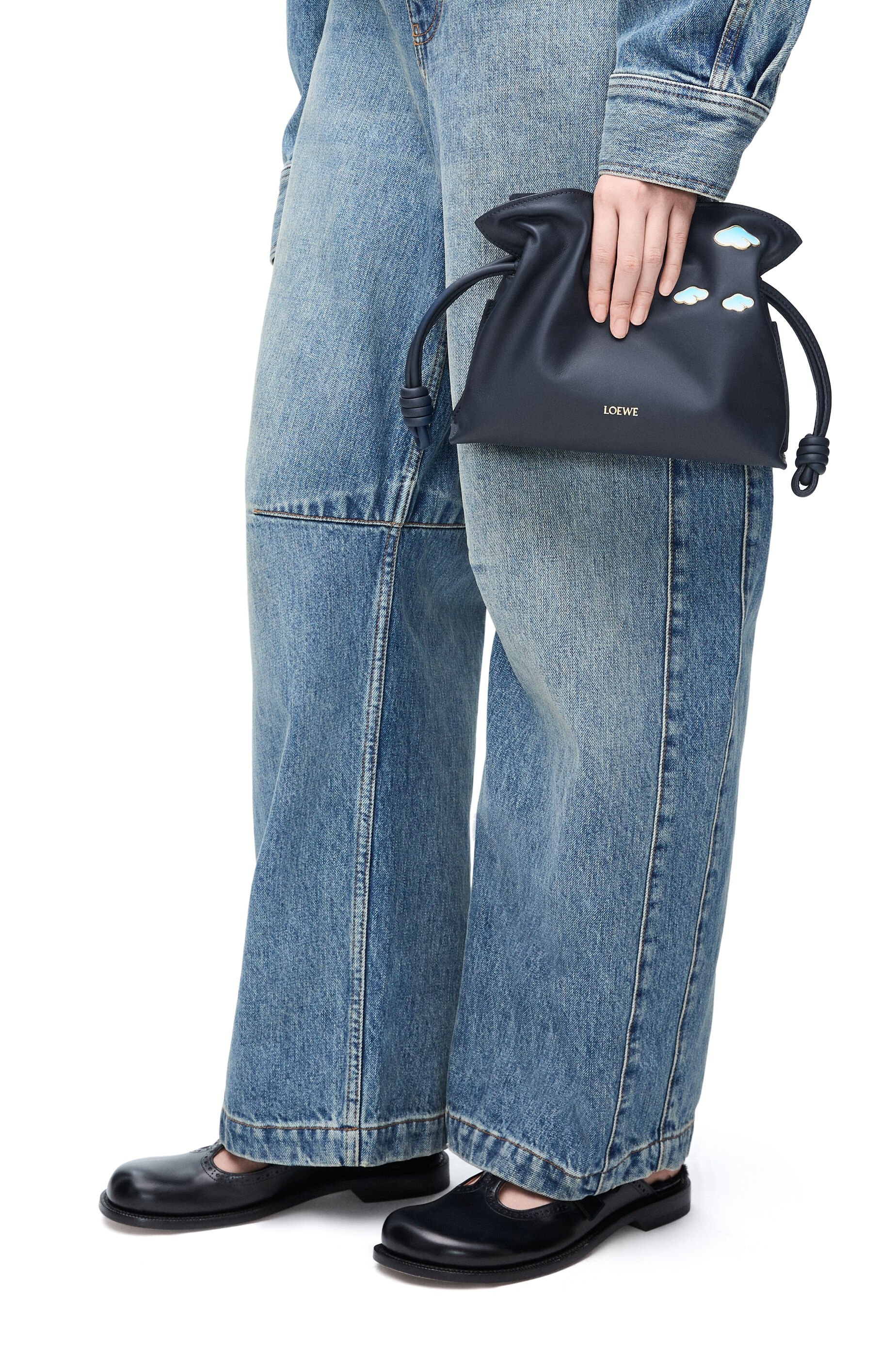 Mini Flamenco clutch in nappa calfskin - 3