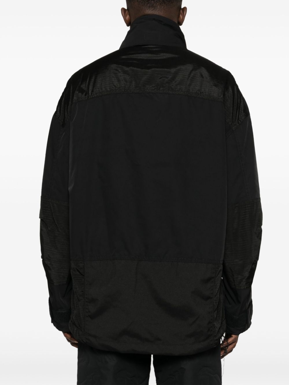 pouch-pocket panelled jacket - 4