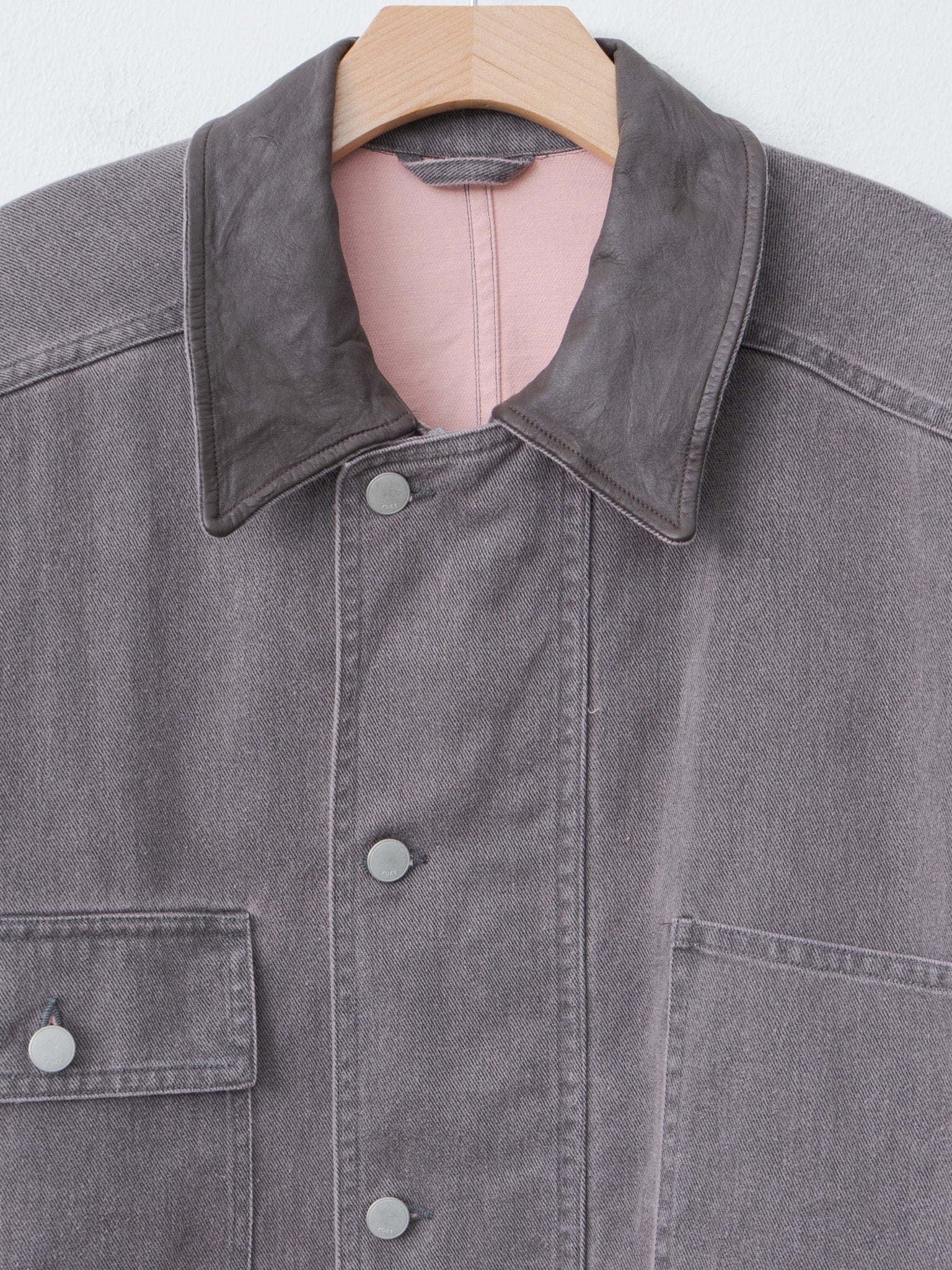 Cotton Cut-Off Coverall Jacket - Dusty Pink - 6
