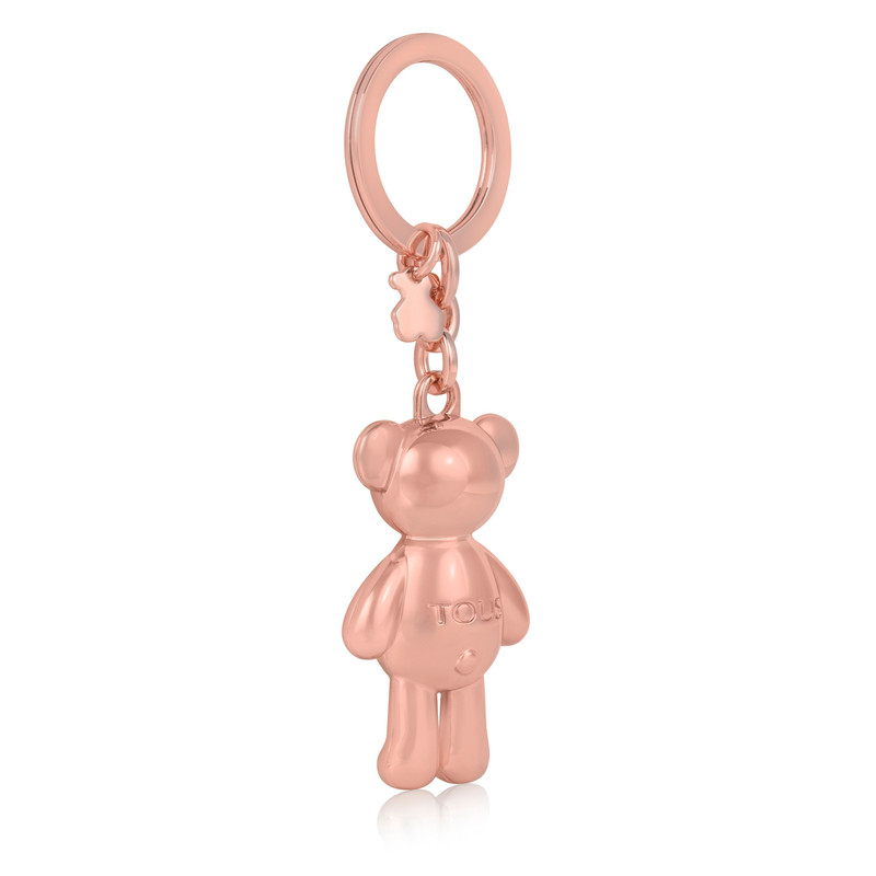 TOUS Rose gold colored Teddy Bear bear Key ring outlook