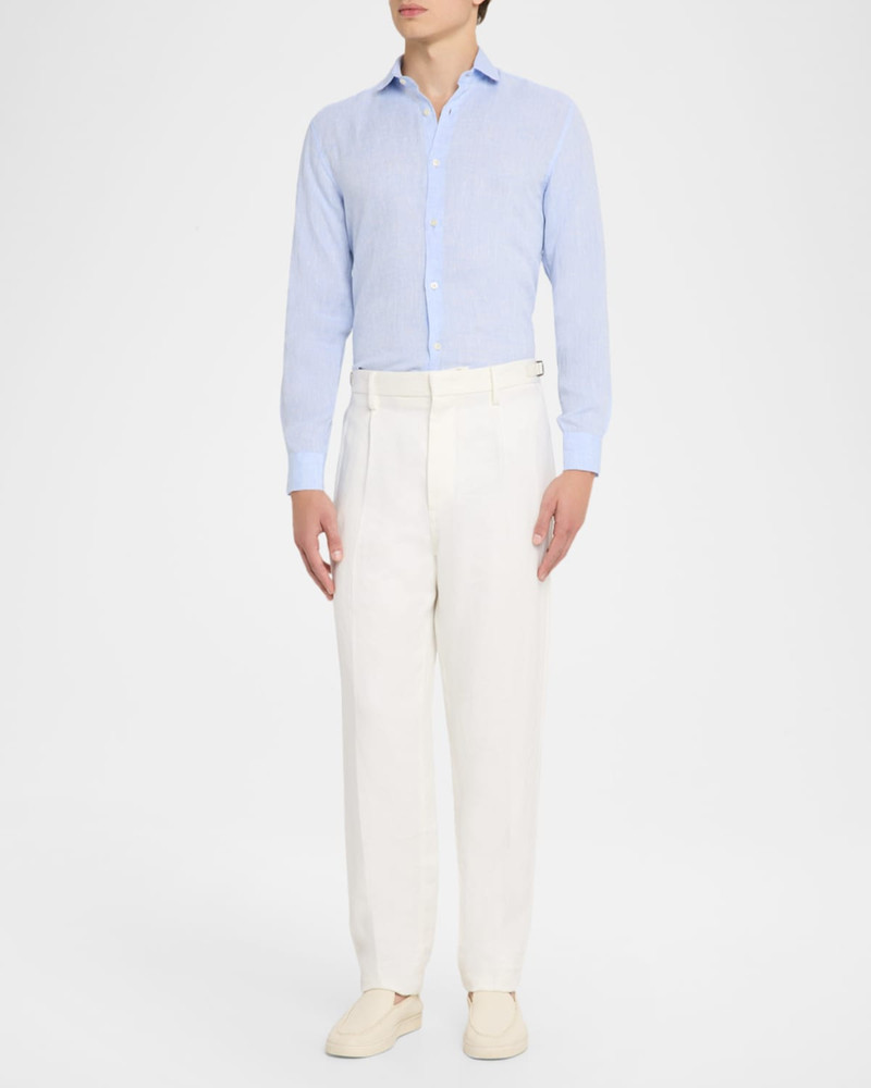 FRESCOBOL CARIOCA Men's Antonio Linen Casual Button-Down Shirt outlook