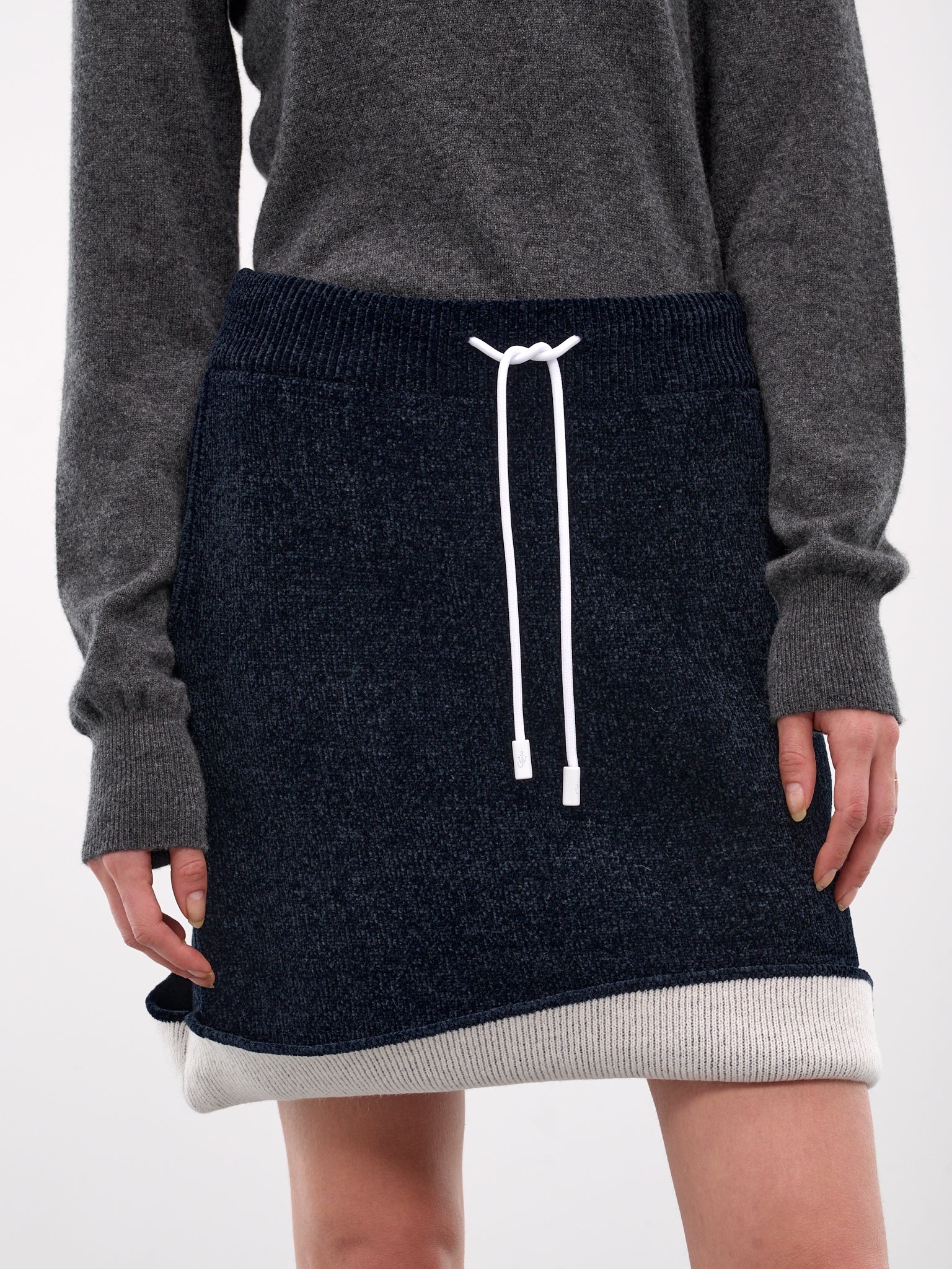 Contrast Hem Chenille Skirt - 5
