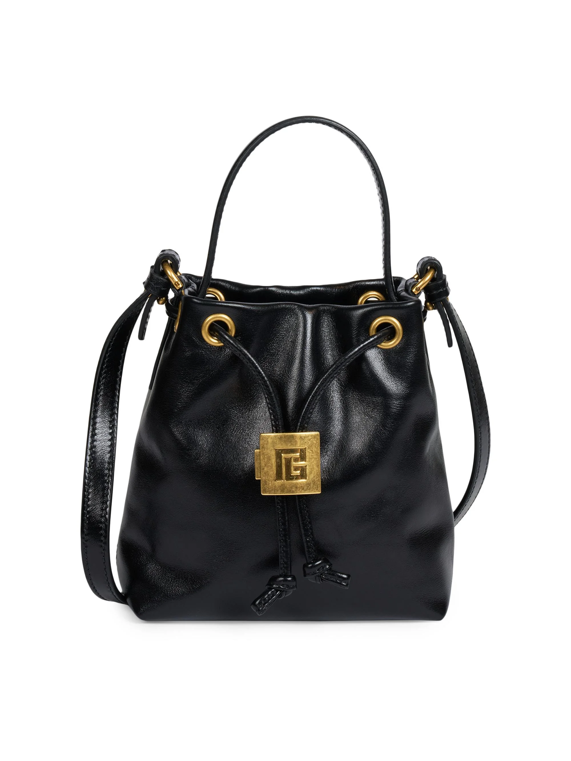 Women's Pulse Leather Crossbody Bucket Bag - Noir - 1