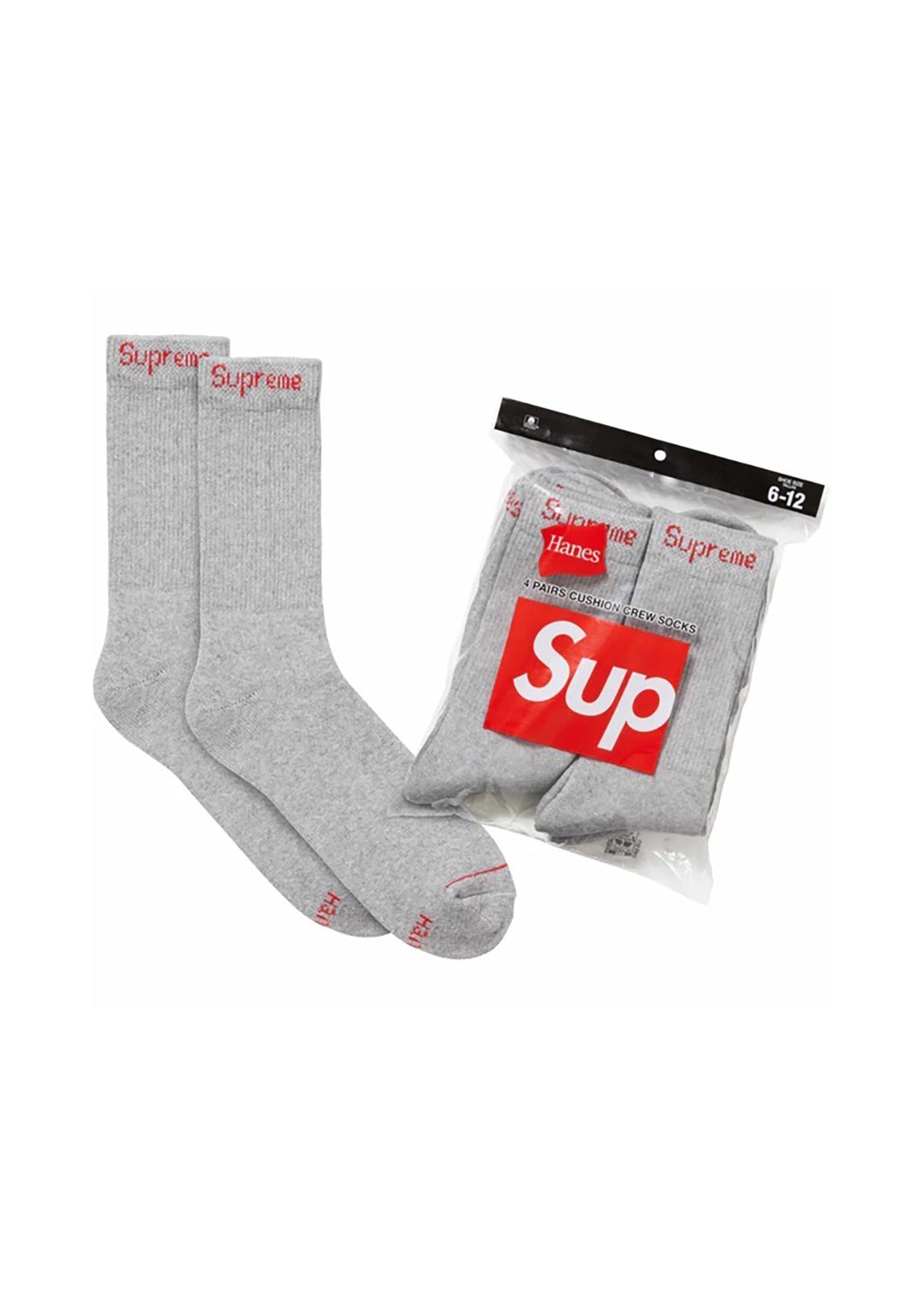 Supreme®/Hanes® Crew Socks (4 Pack) - 1