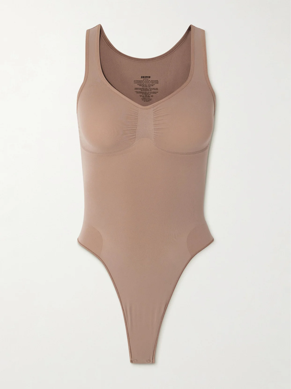 Seamless Sculpt Scoop Neck Thong Bodysuit - 1