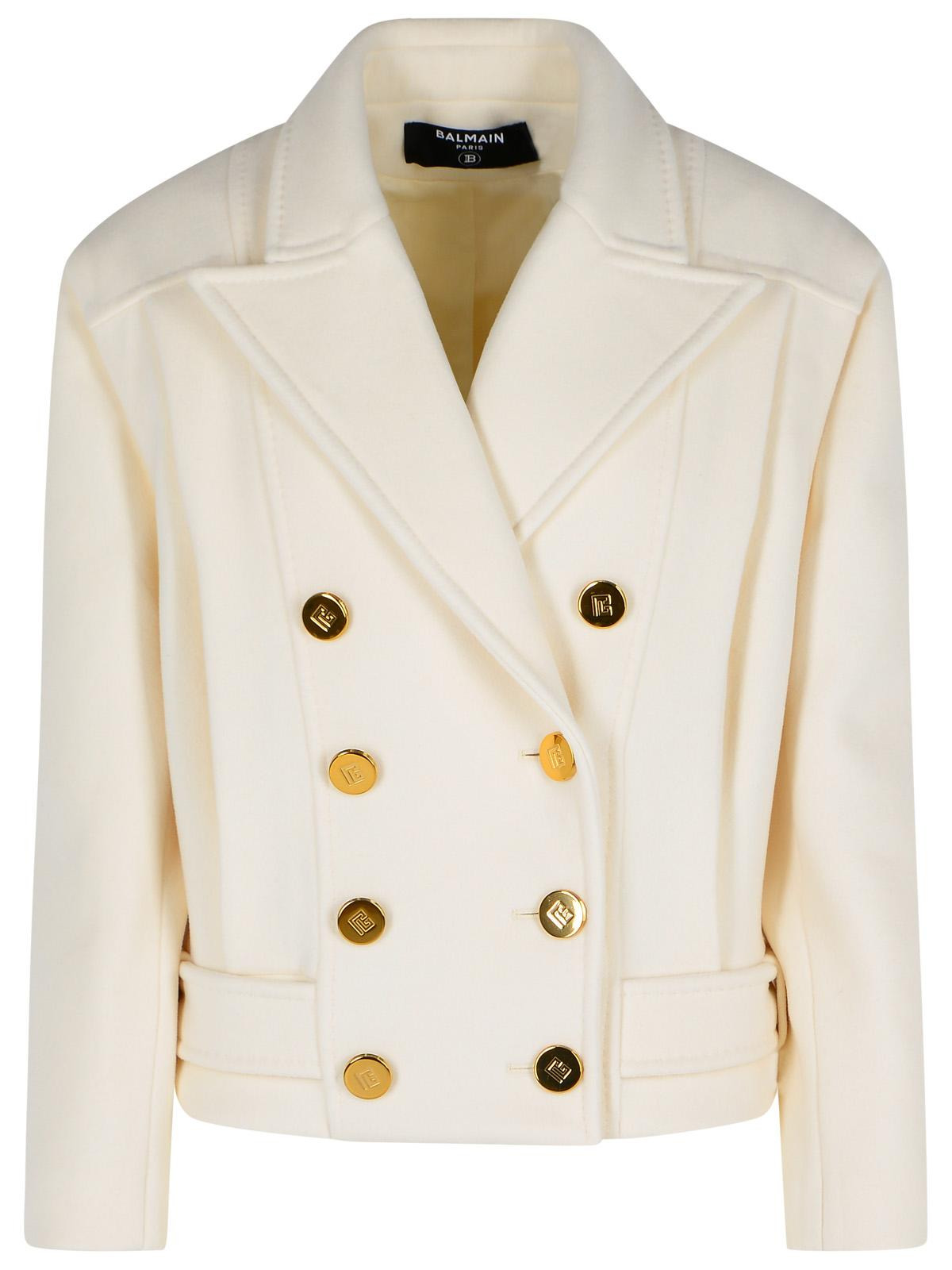 Balmain Short 'Caban' Virgin Wool And Cashmere Jacket Women - 1