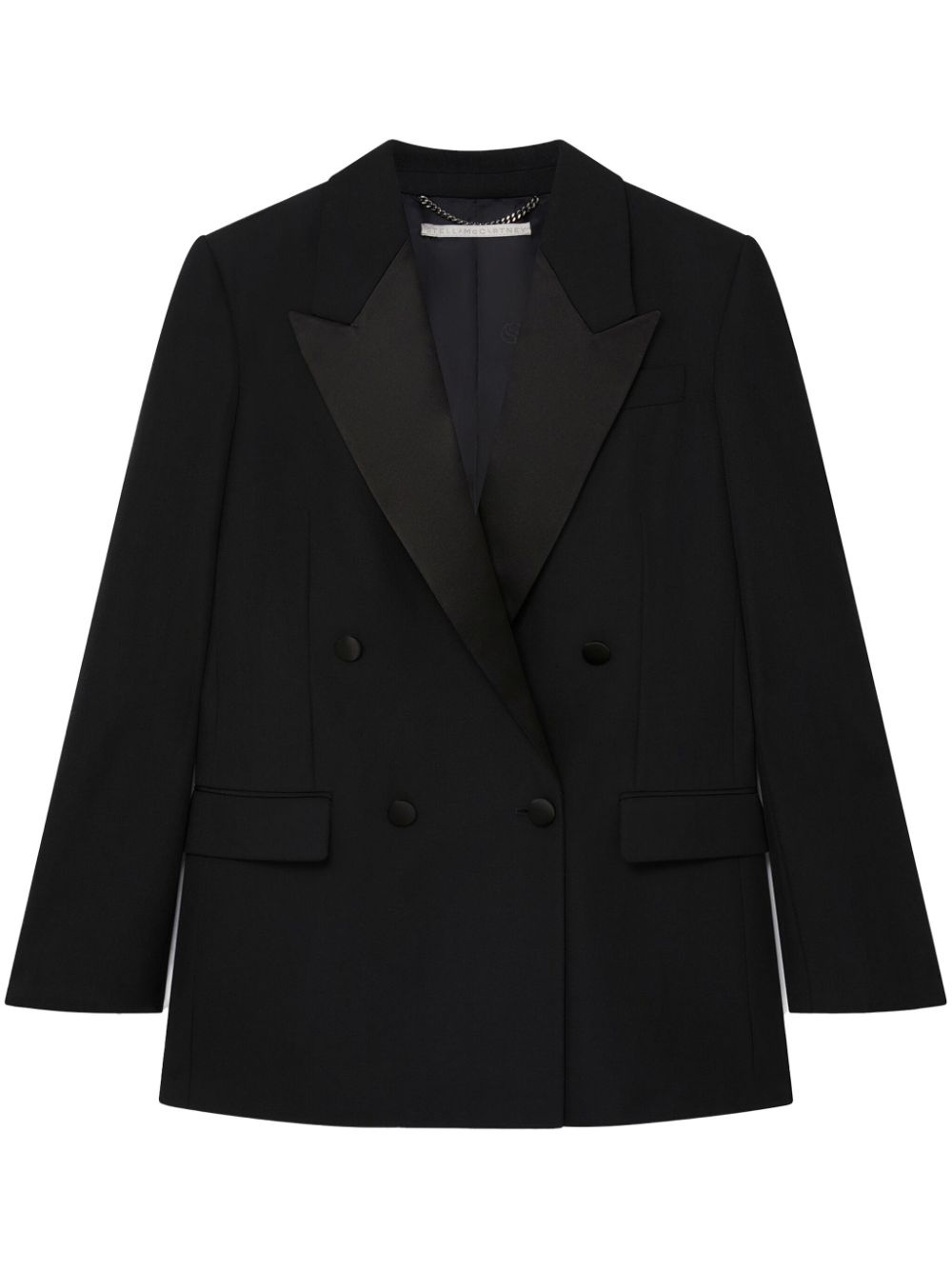 Tuxedo satin-lapels wool blazer - 1