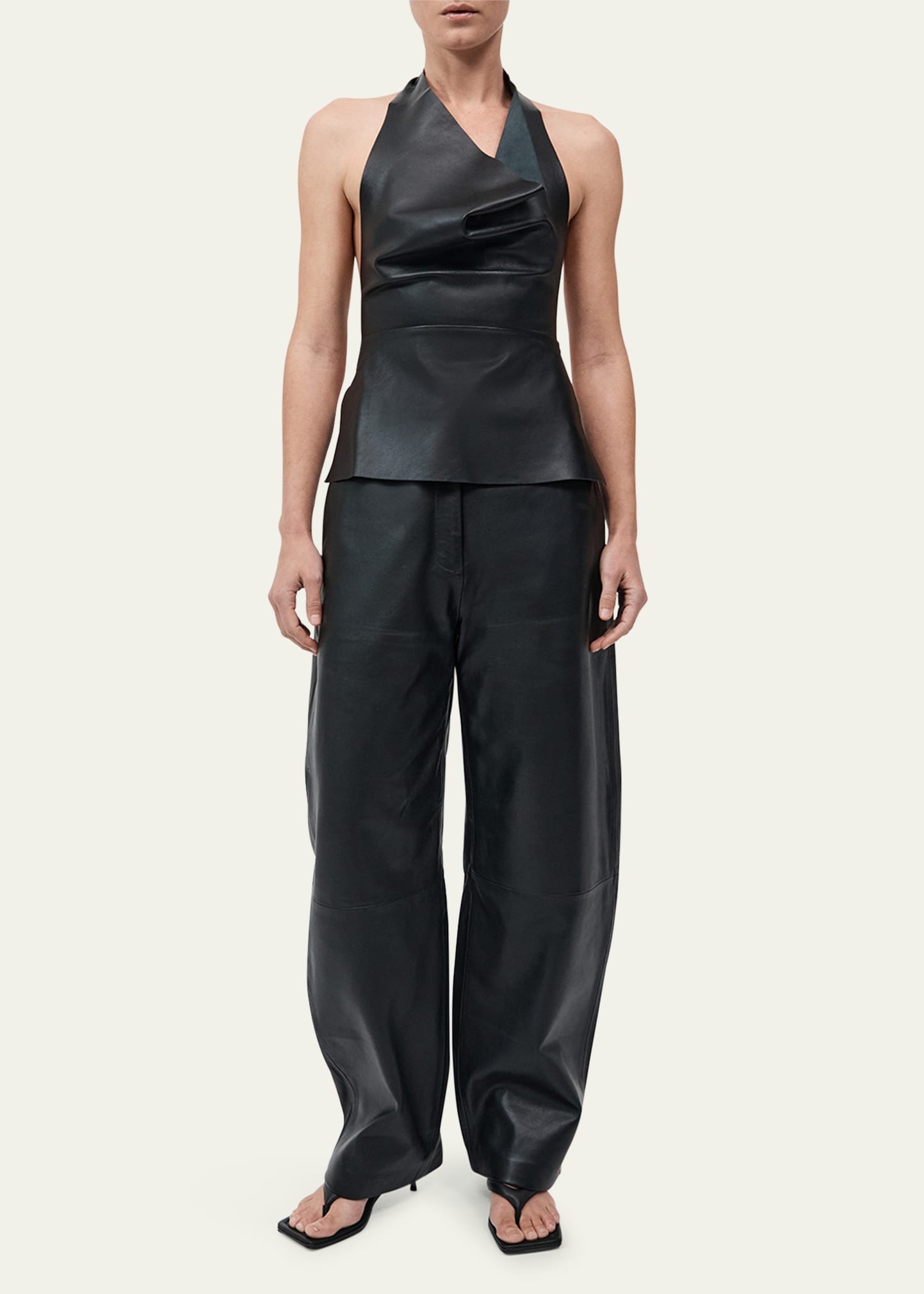 Leather Balloon Pants - 2