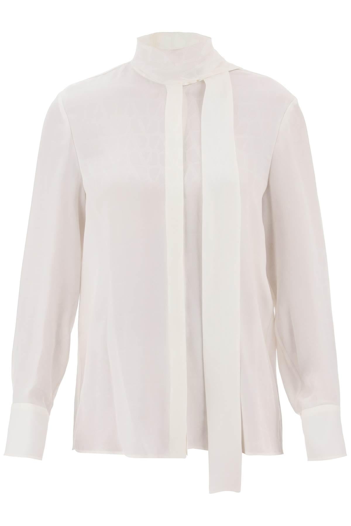 TOILE ICONOGRAPHE SHIRT IN SILK JACQUARD - 1