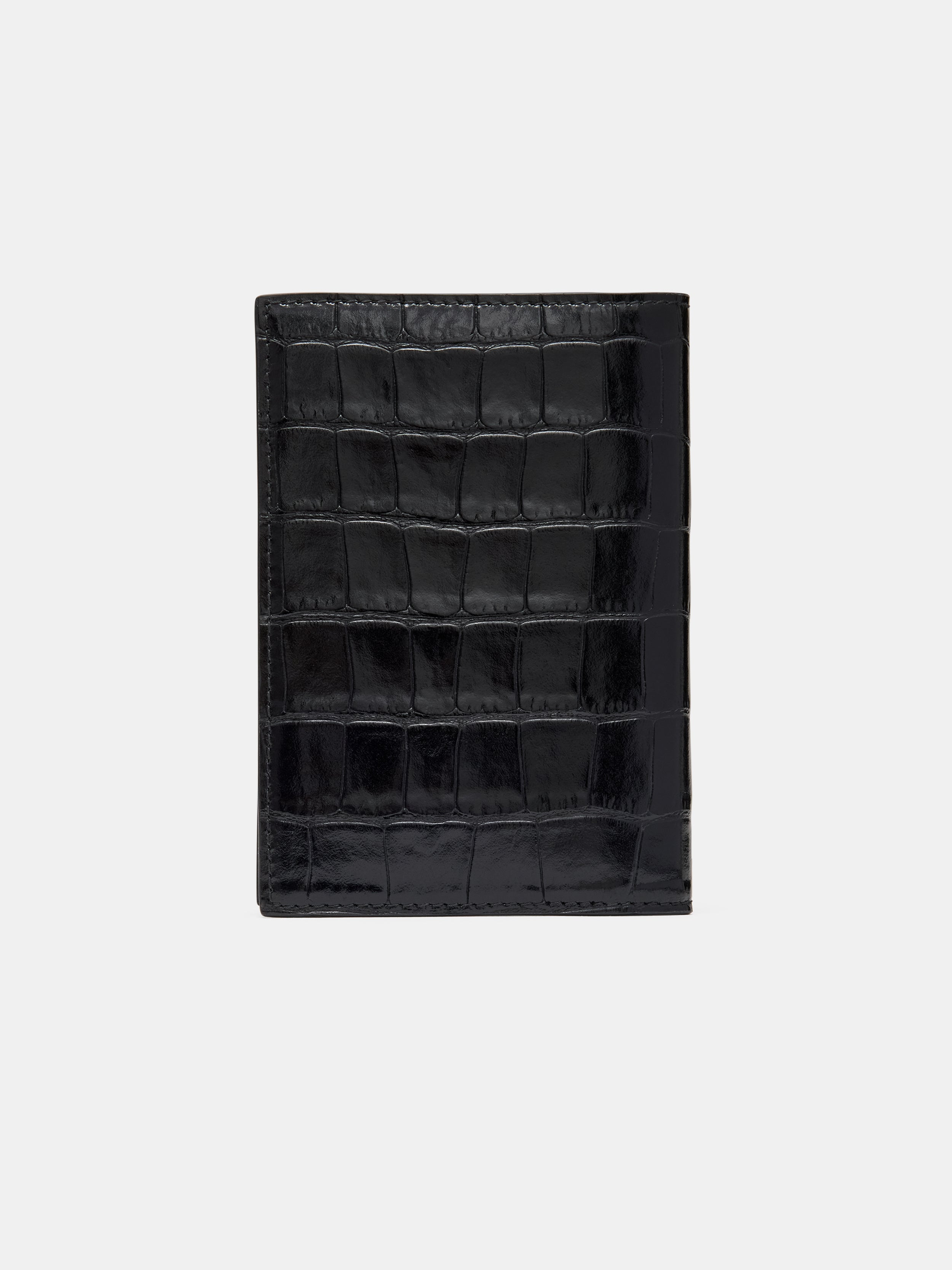 CROC EMBOSSED PASSPORT HOLDER - 2