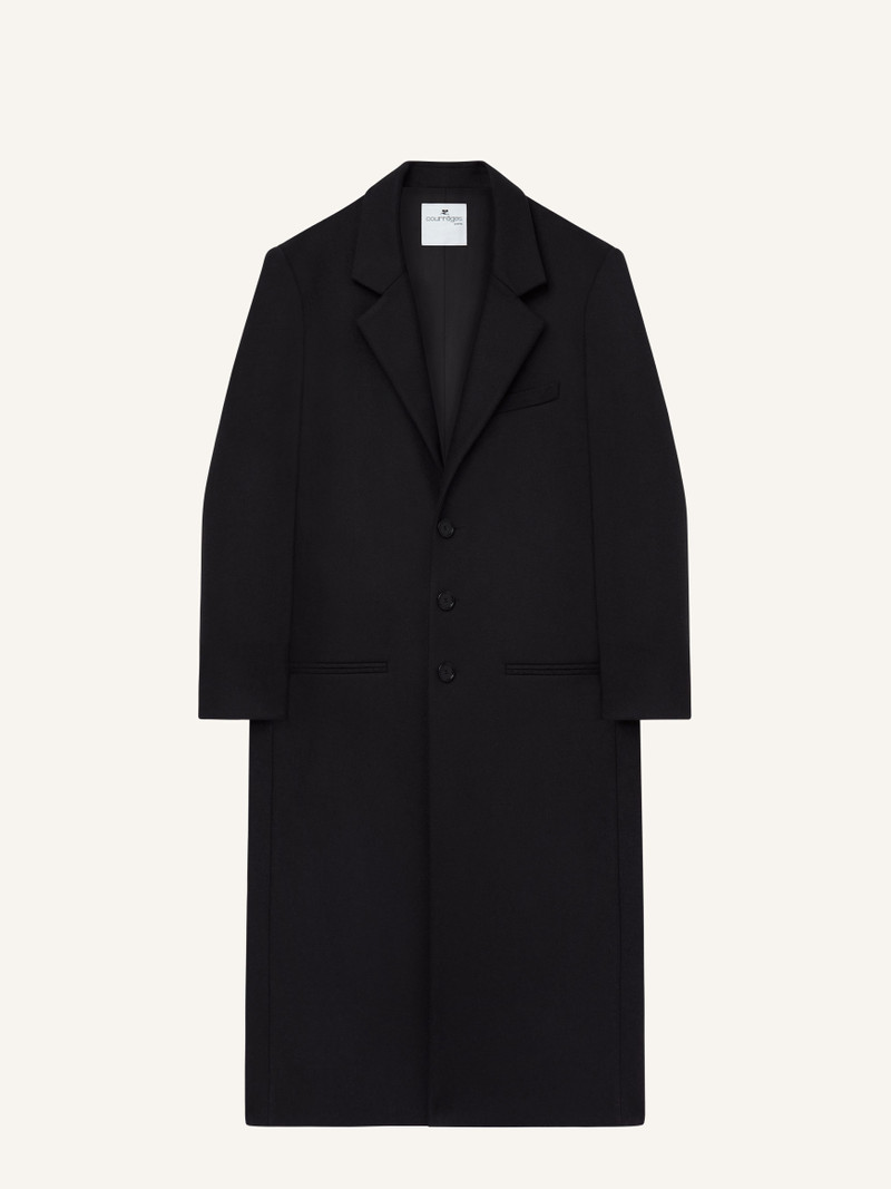 TAILORED WOOL LONG COAT - 1