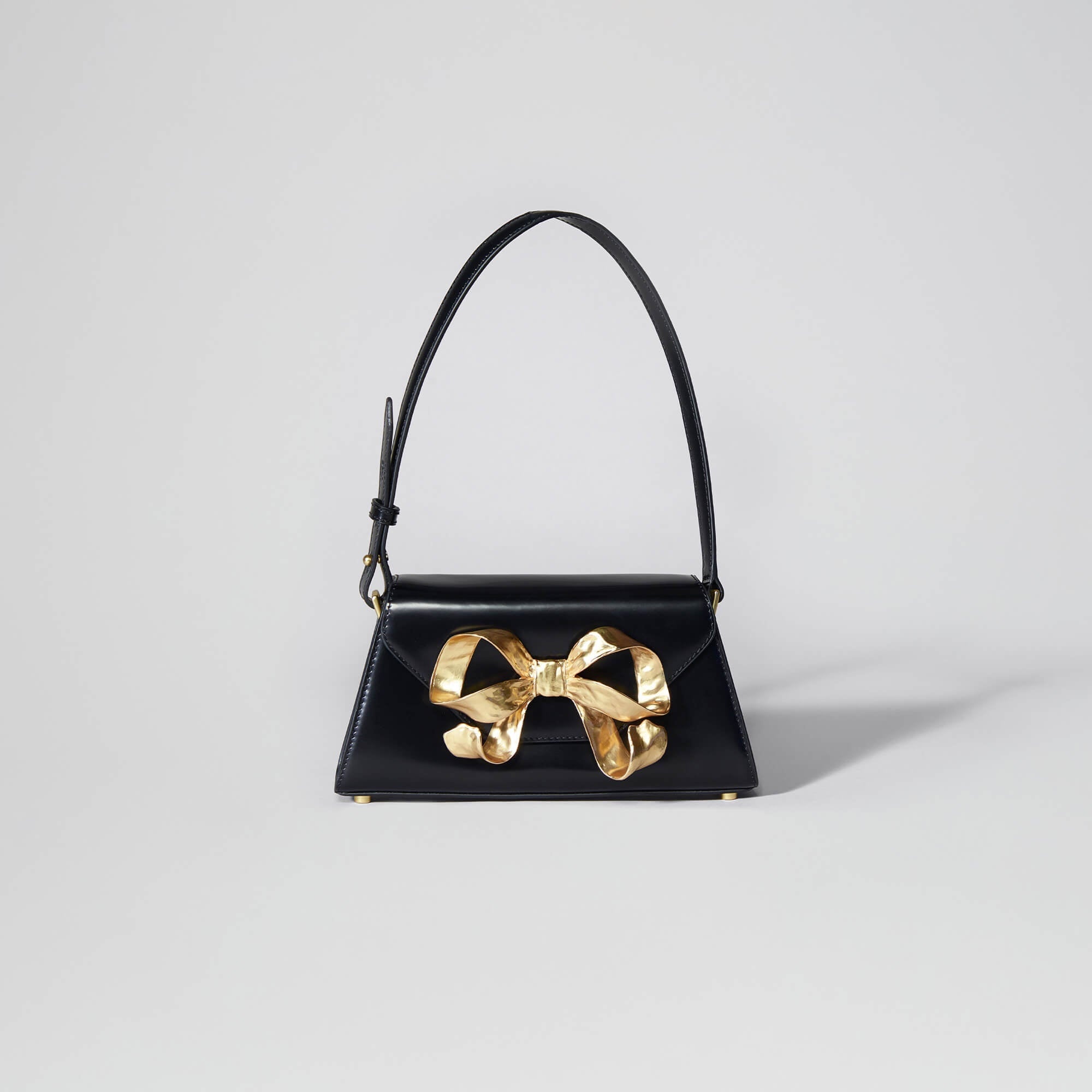 Black Bow Mini Shoulder Bag - 1