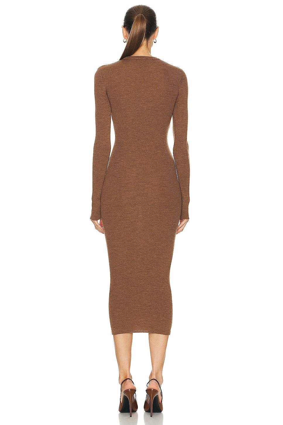 Long Sleeve Midi Dress - 3