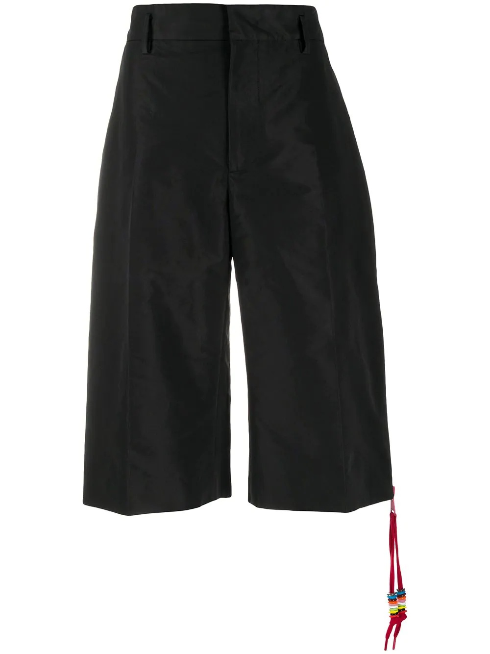 contrasting side-zip bermuda shorts - 1