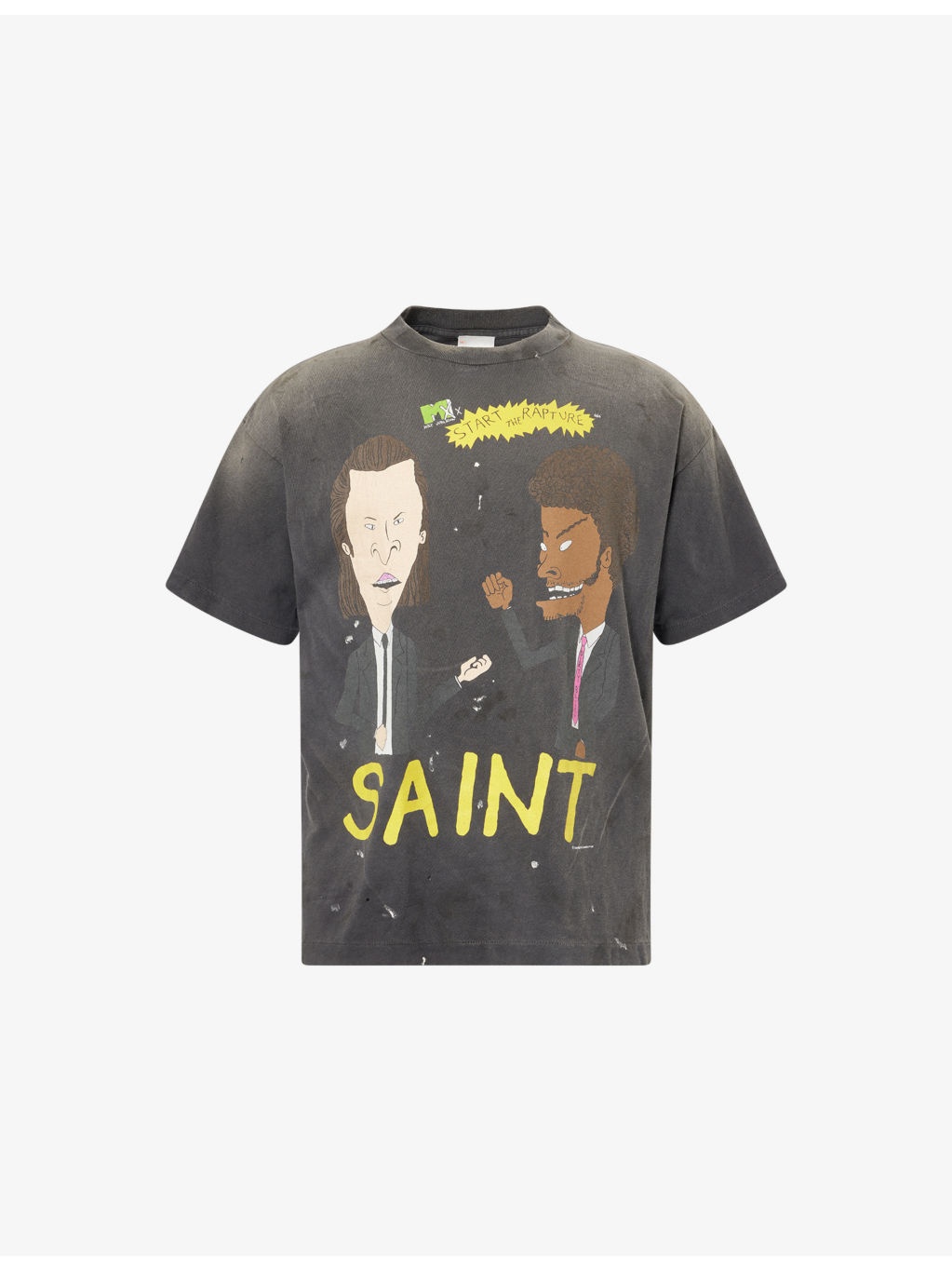 Beavis Head Crewneck Cotton-Jersey T-Shirt - 1
