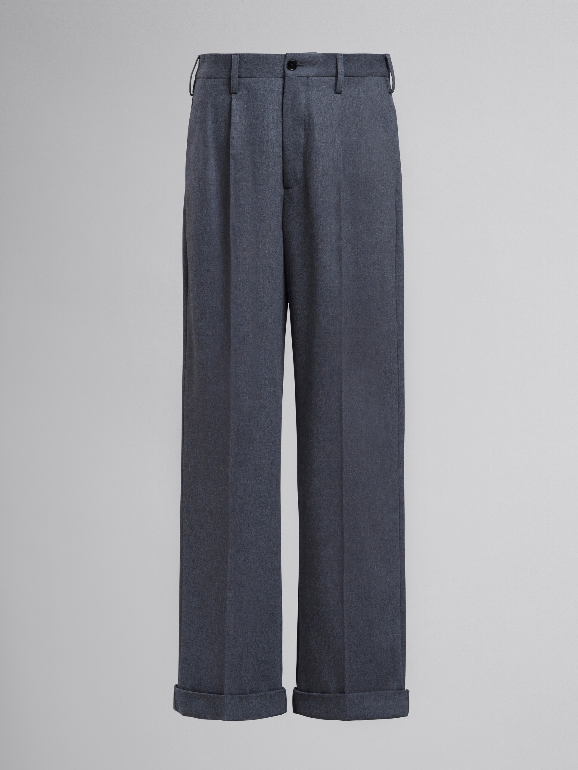 GREY TUXEDO-STYLE PANTS - 1