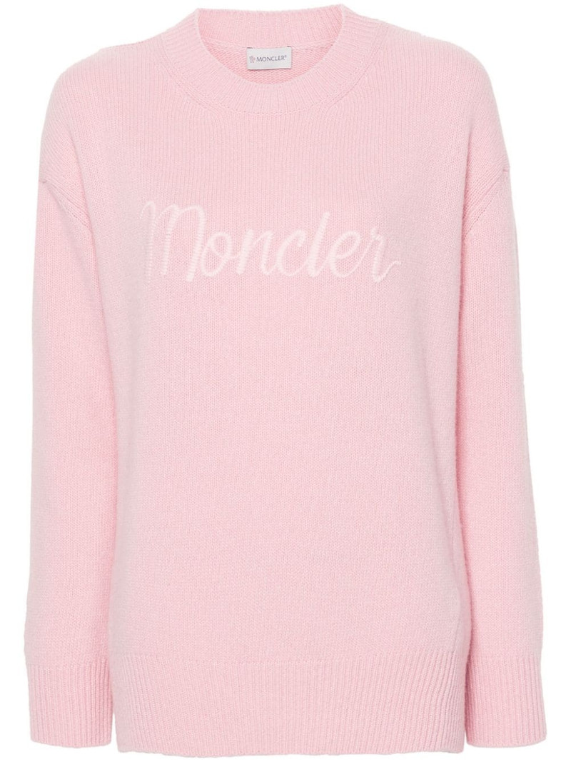logo-embroidered jumper 1