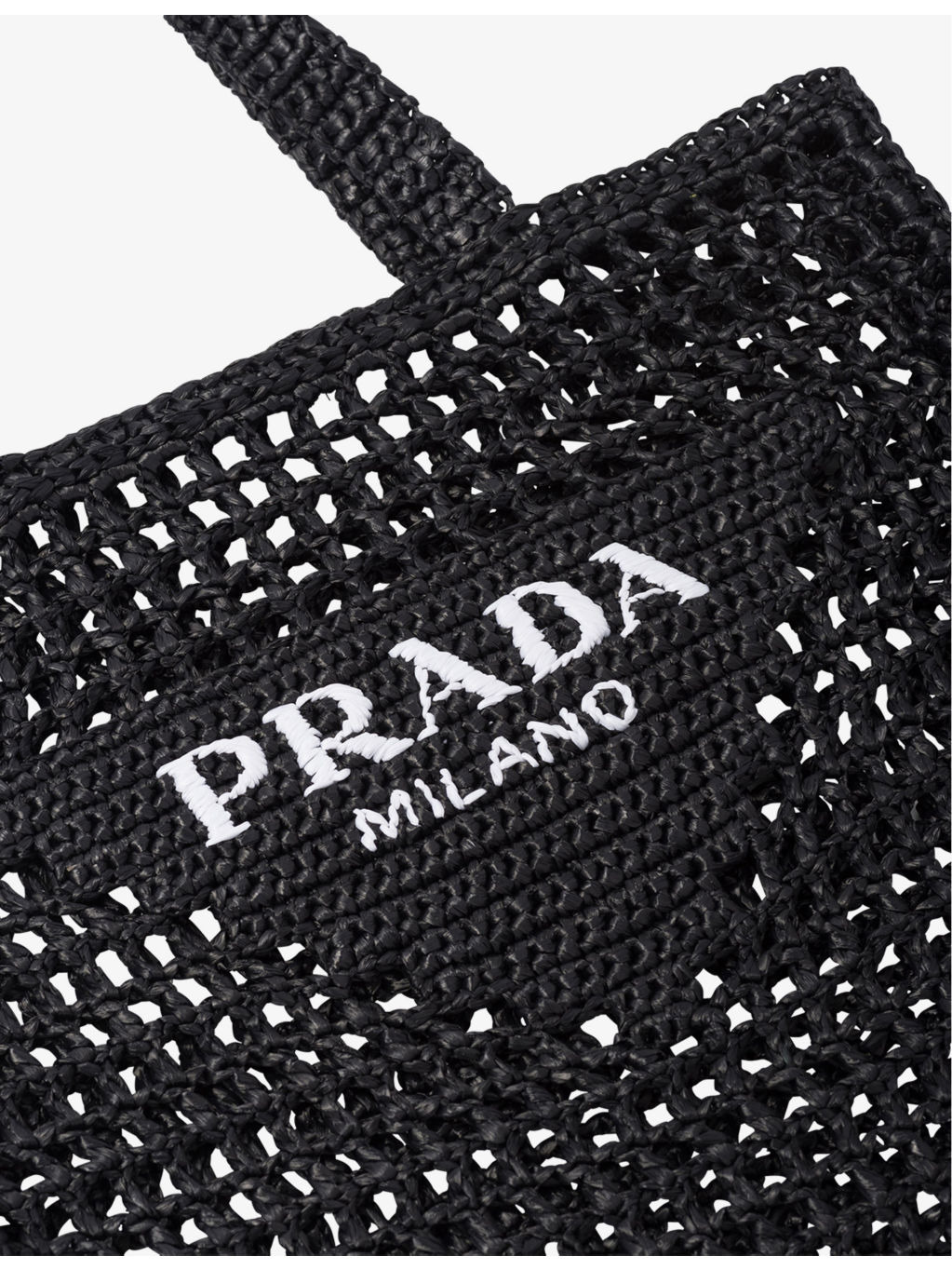Logo-embellished crochet viscose tote bag - 4